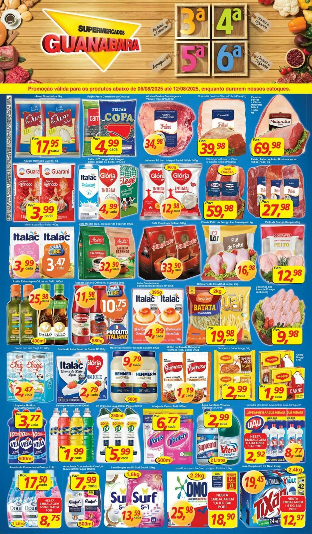 Folheto Supermercados Guanabara 06.08.2025 - 07.08.2025