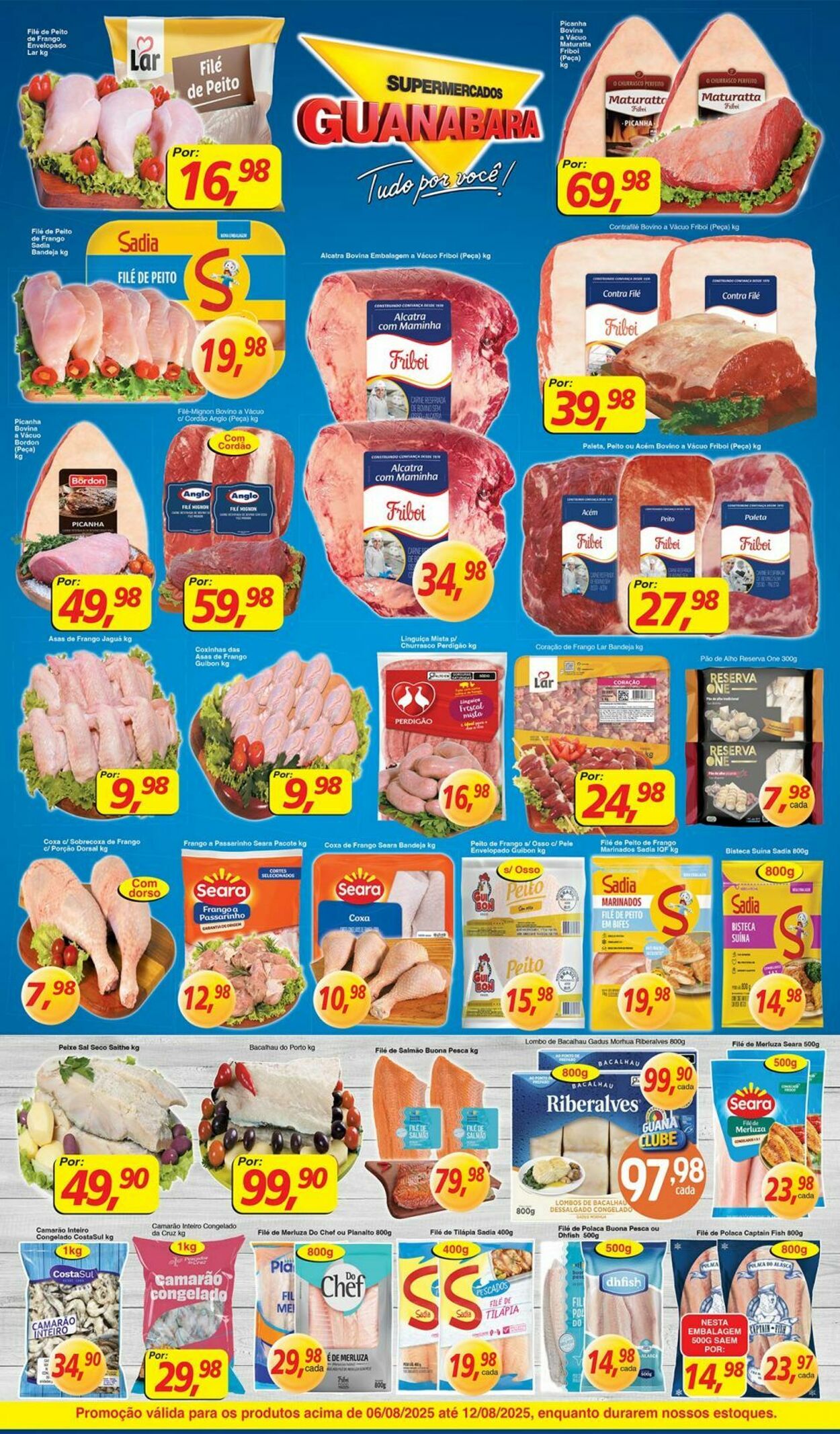 Folheto Supermercados Guanabara 06.08.2025 - 07.08.2025