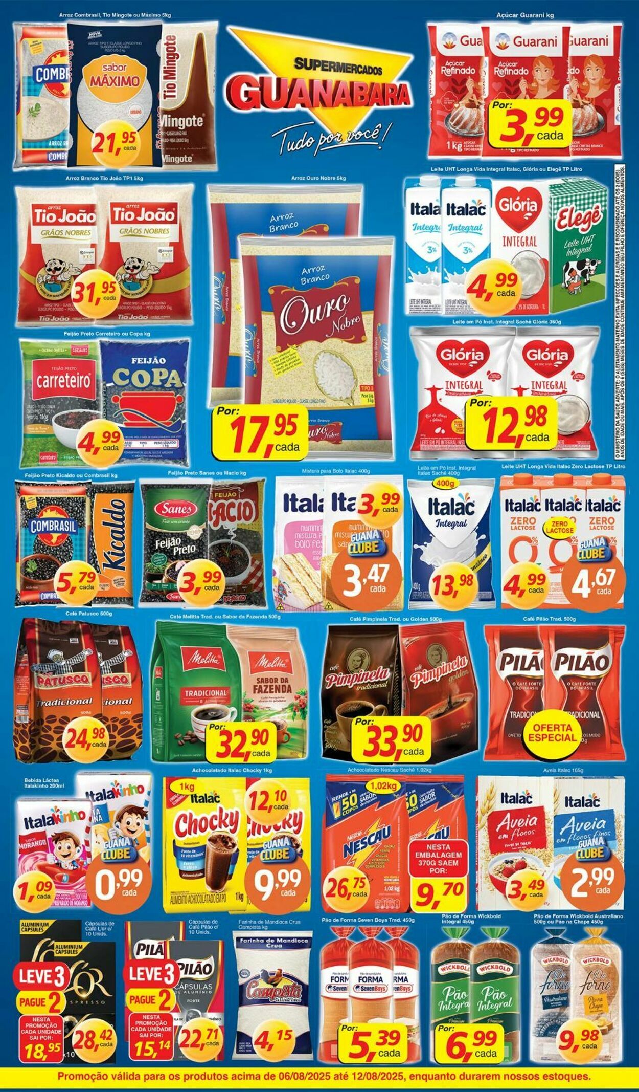 Folheto Supermercados Guanabara 06.08.2025 - 07.08.2025