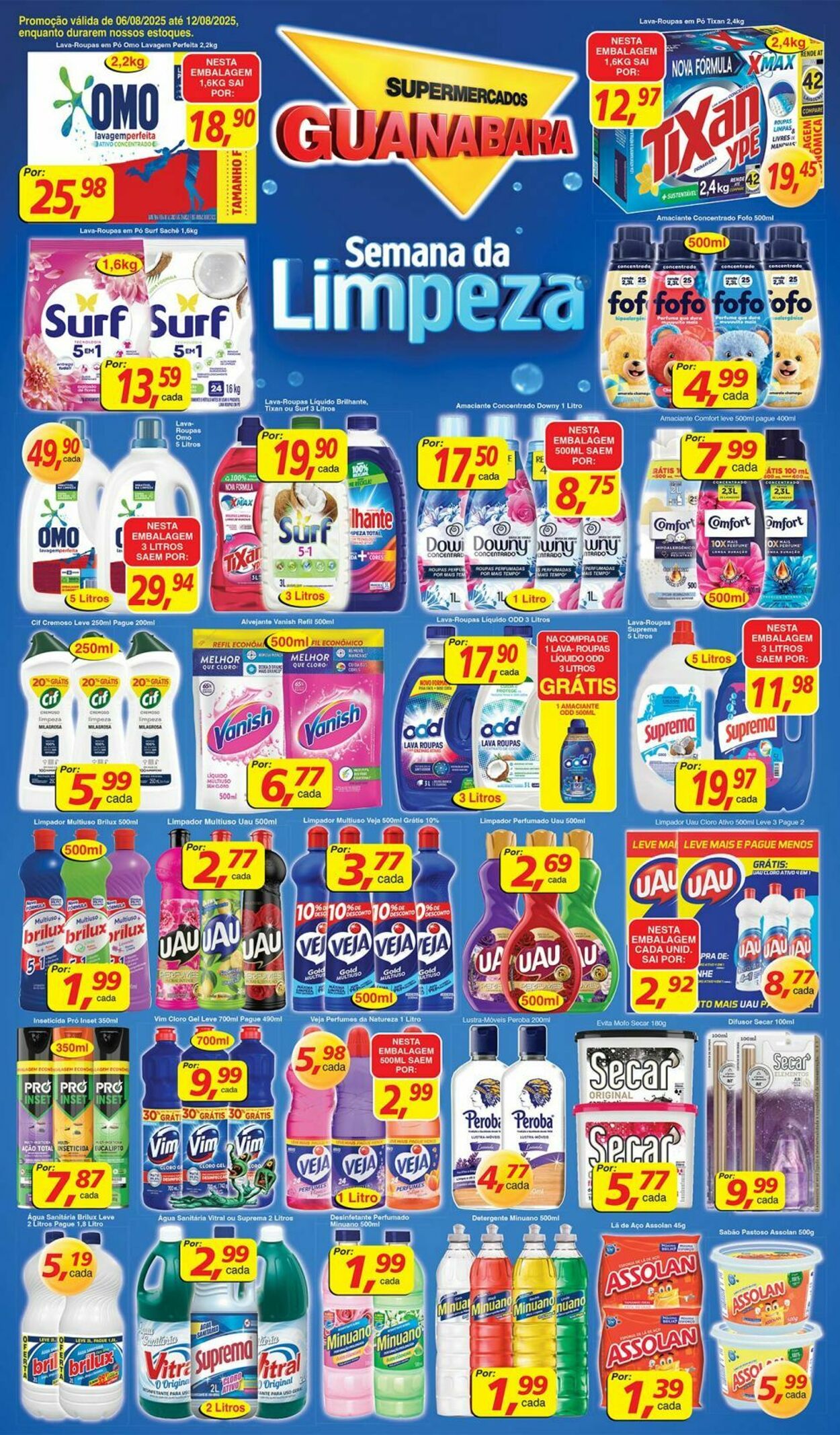 Folheto Supermercados Guanabara 06.08.2025 - 07.08.2025