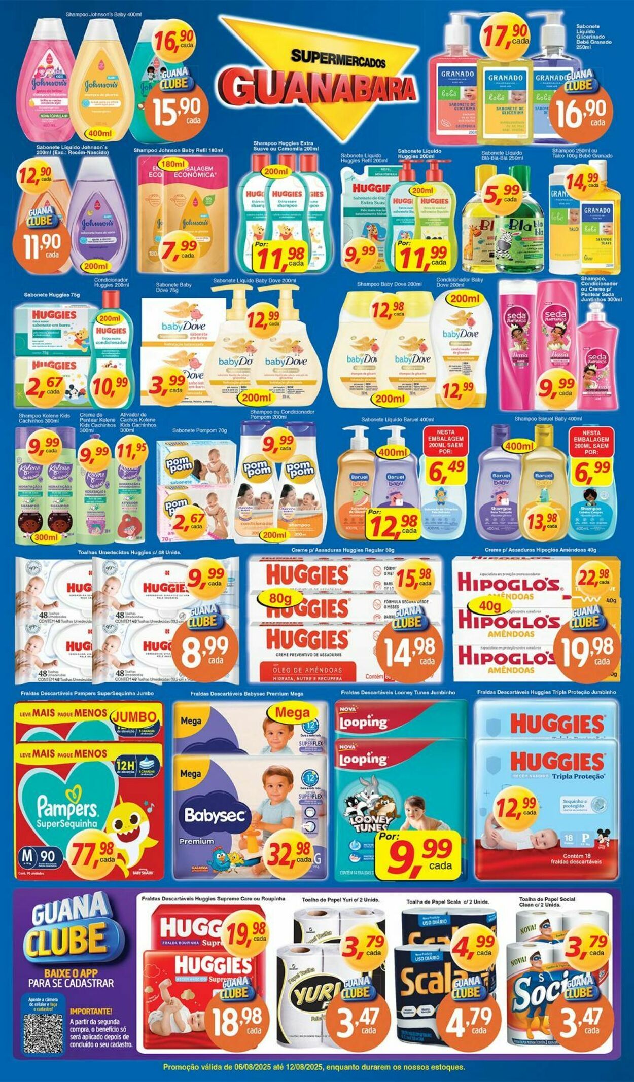 Folheto Supermercados Guanabara 06.08.2025 - 07.08.2025