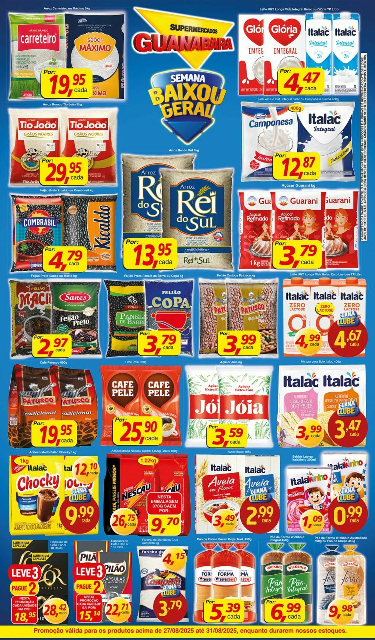 Folheto Supermercados Guanabara 27.08.2025 - 28.08.2025