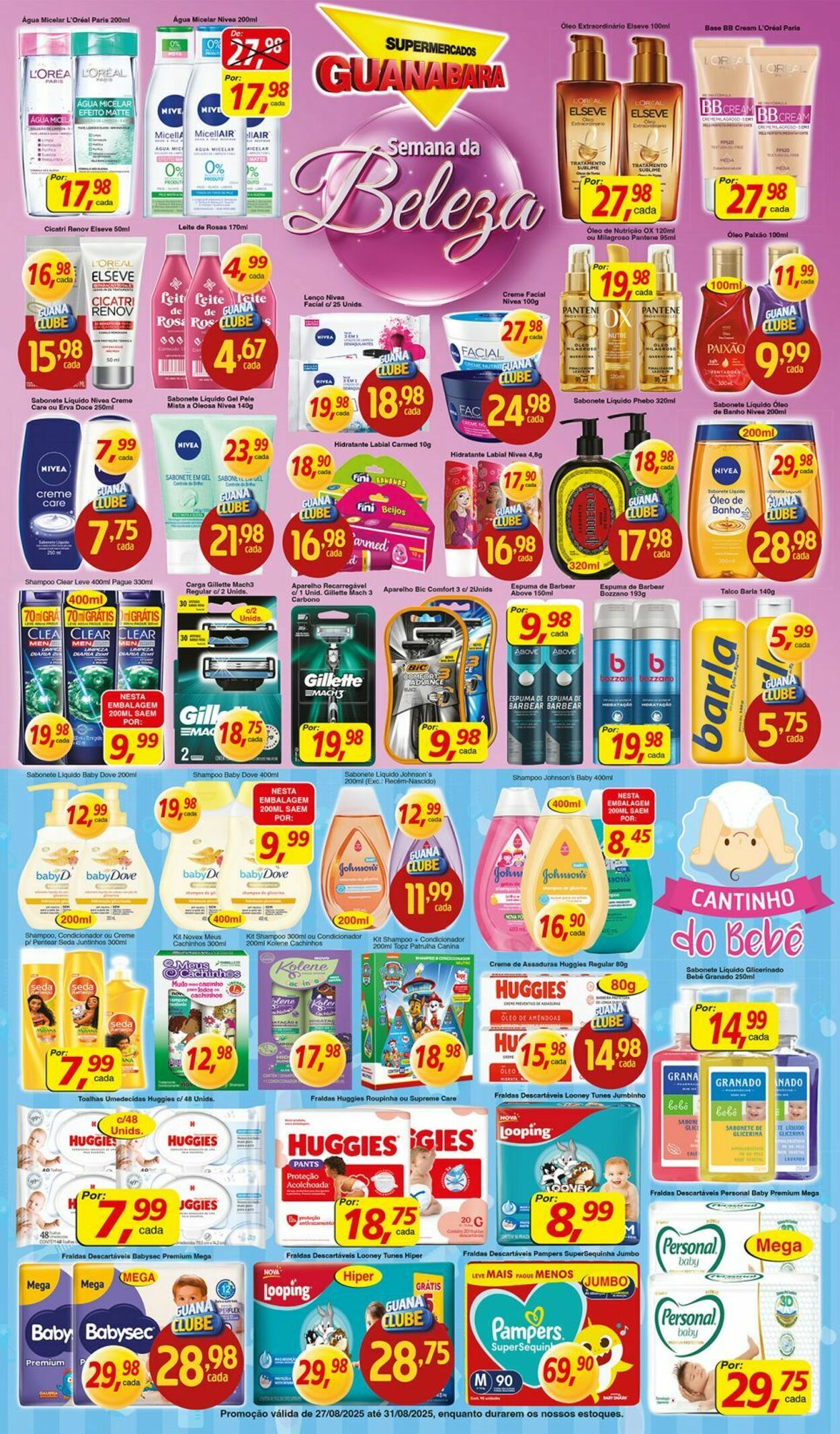 Folheto Supermercados Guanabara 27.08.2025 - 28.08.2025