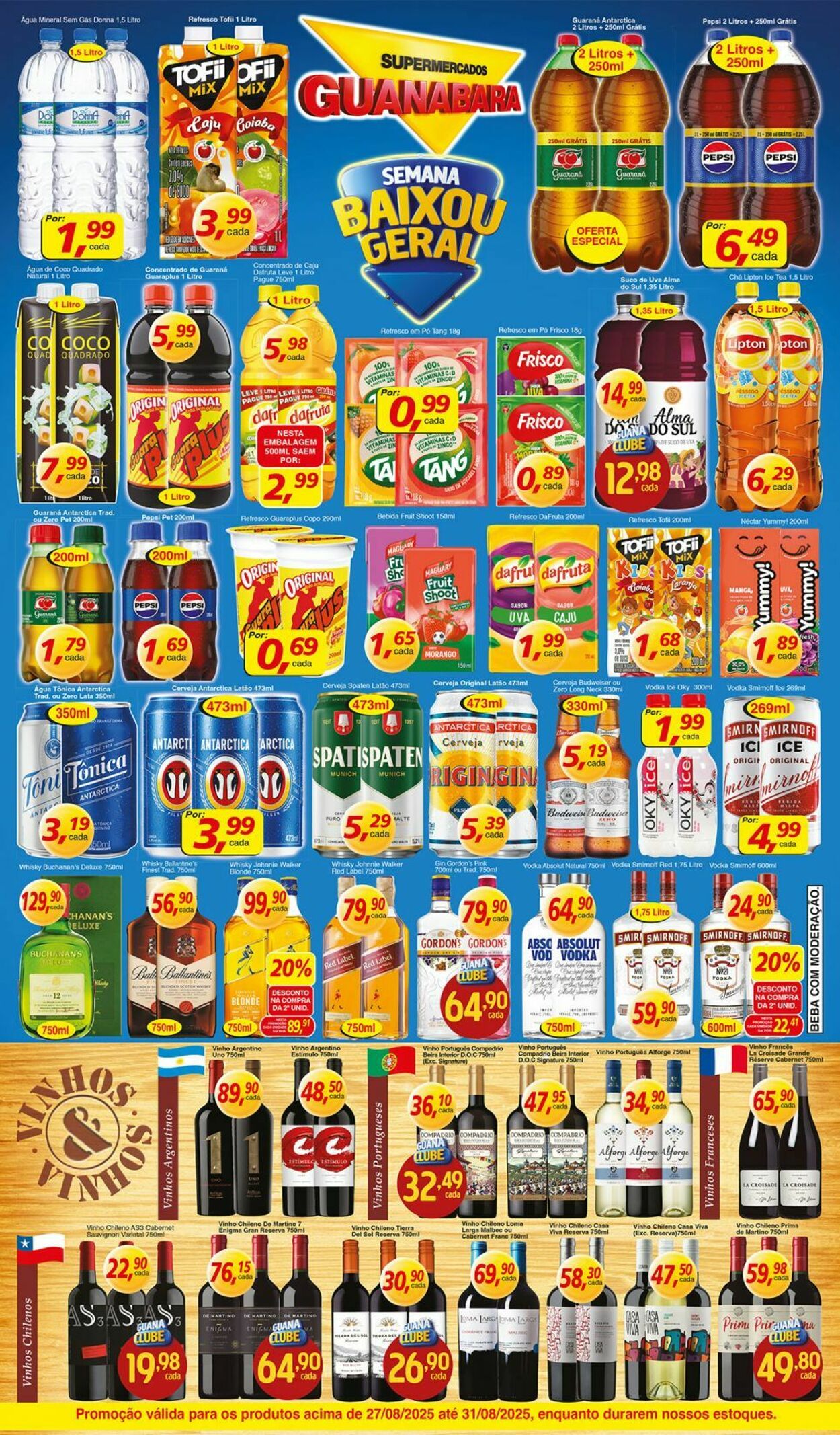Folheto Supermercados Guanabara 27.08.2025 - 28.08.2025