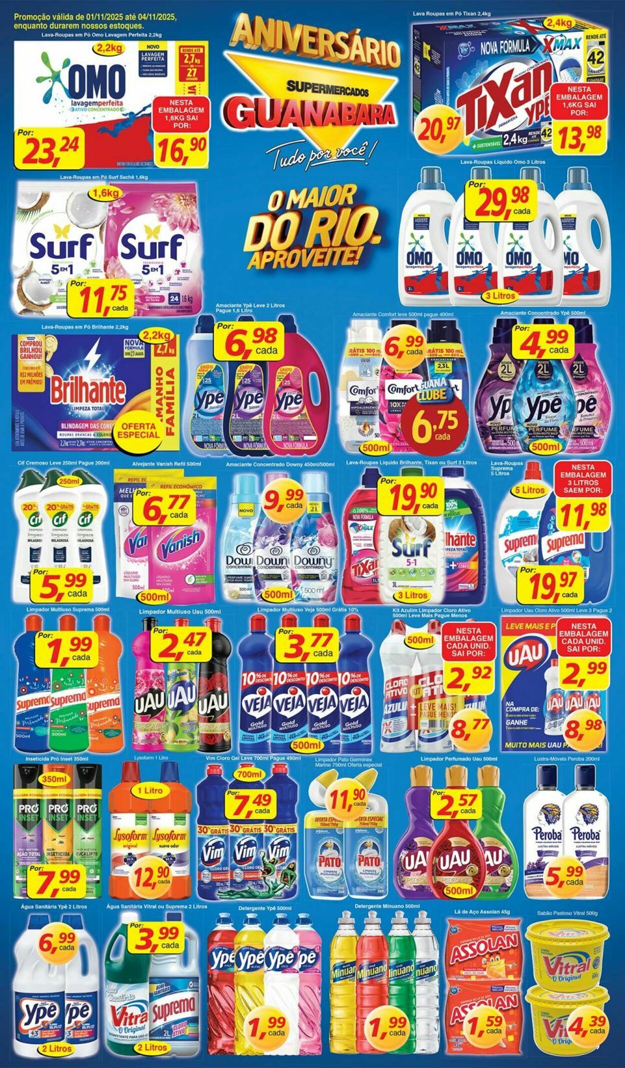 Folheto Supermercados Guanabara 01.11.2025 - 02.11.2025