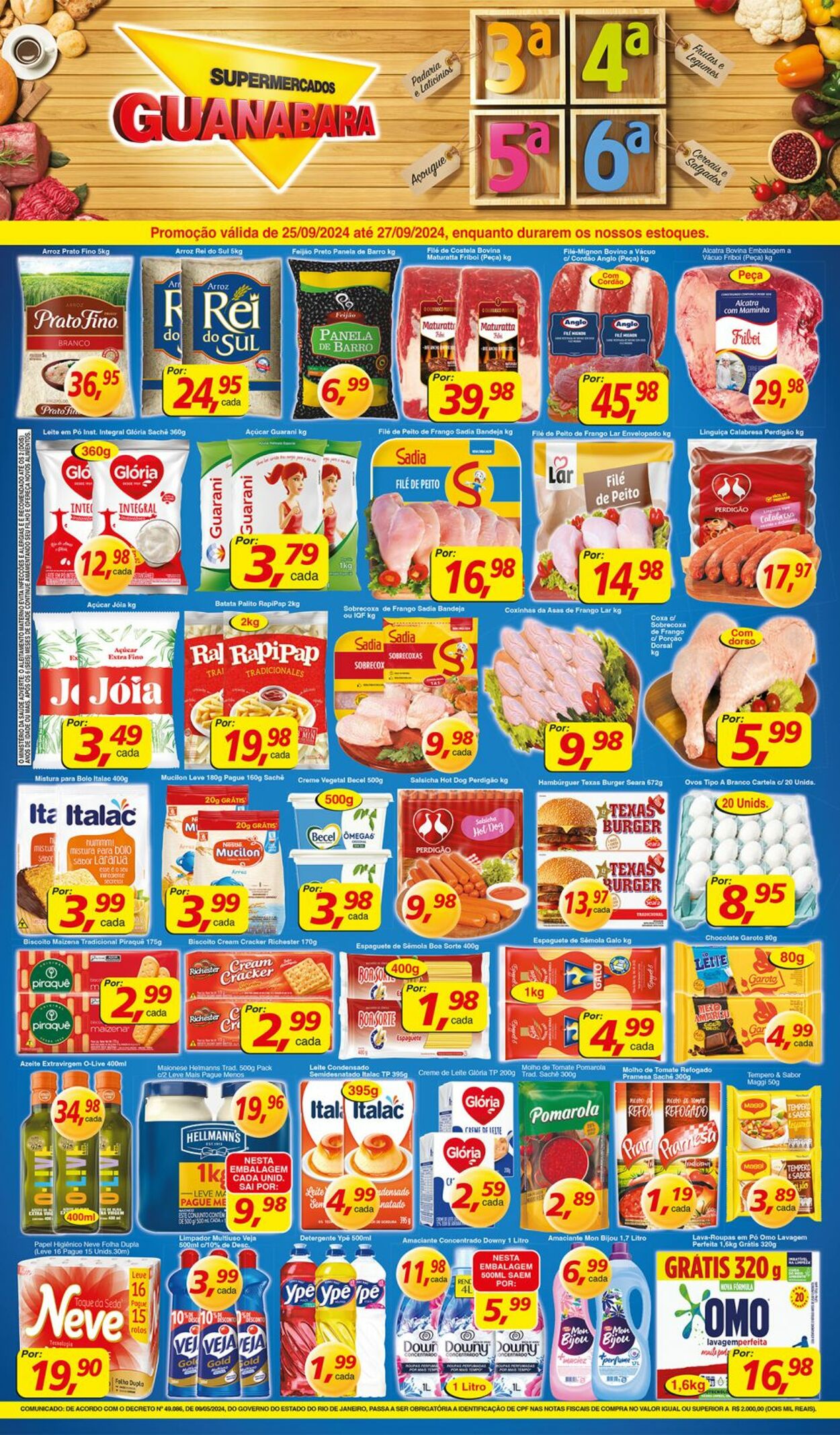 Folheto Supermercados Guanabara 25.09.2024 - 26.09.2024