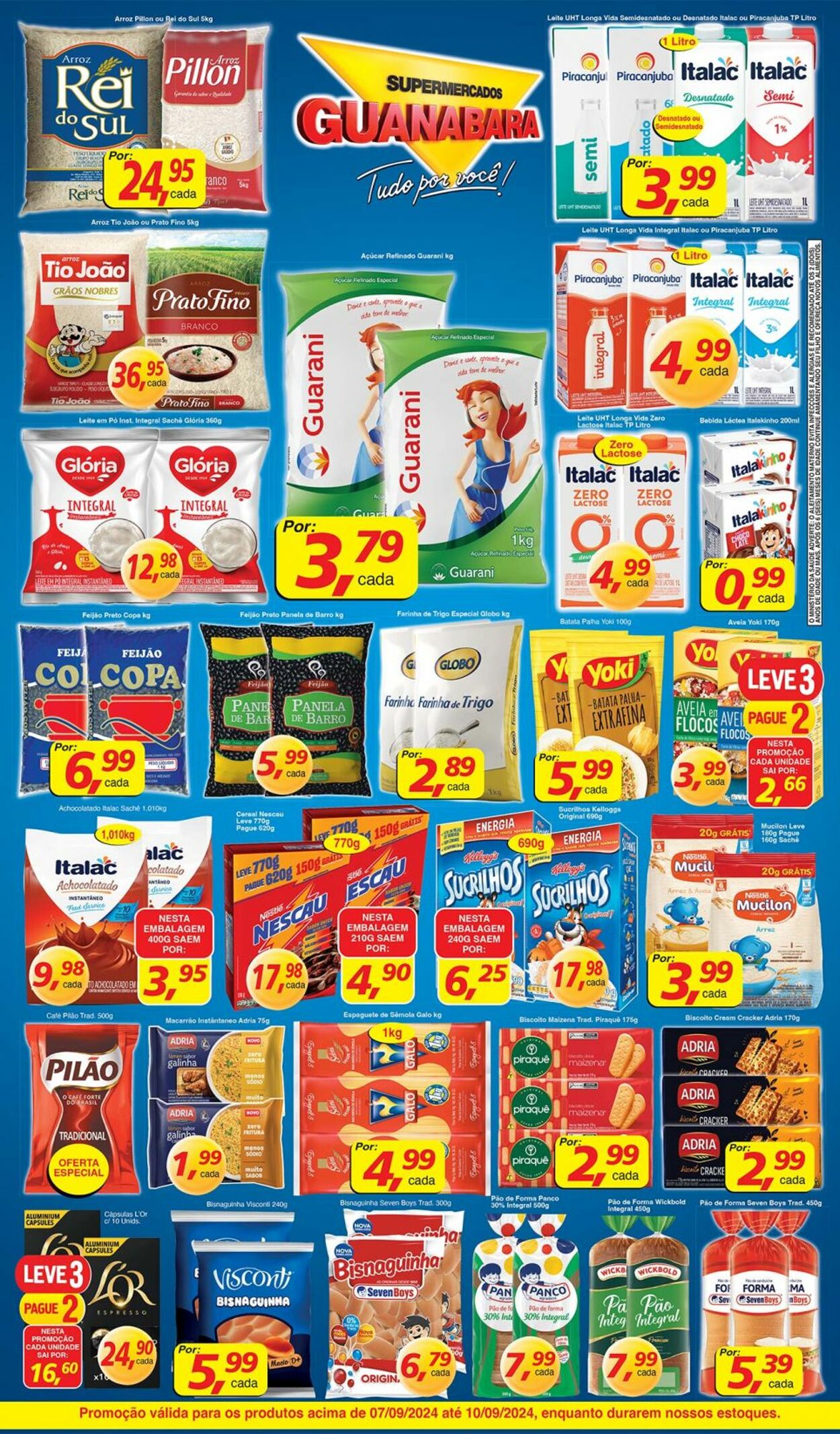 Folheto Supermercados Guanabara 07.09.2024 - 08.09.2024