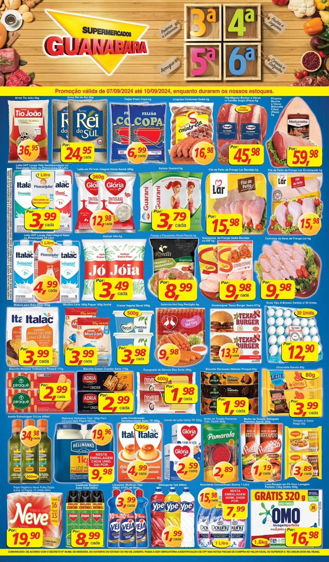 Folheto Supermercados Guanabara 07.09.2024 - 08.09.2024