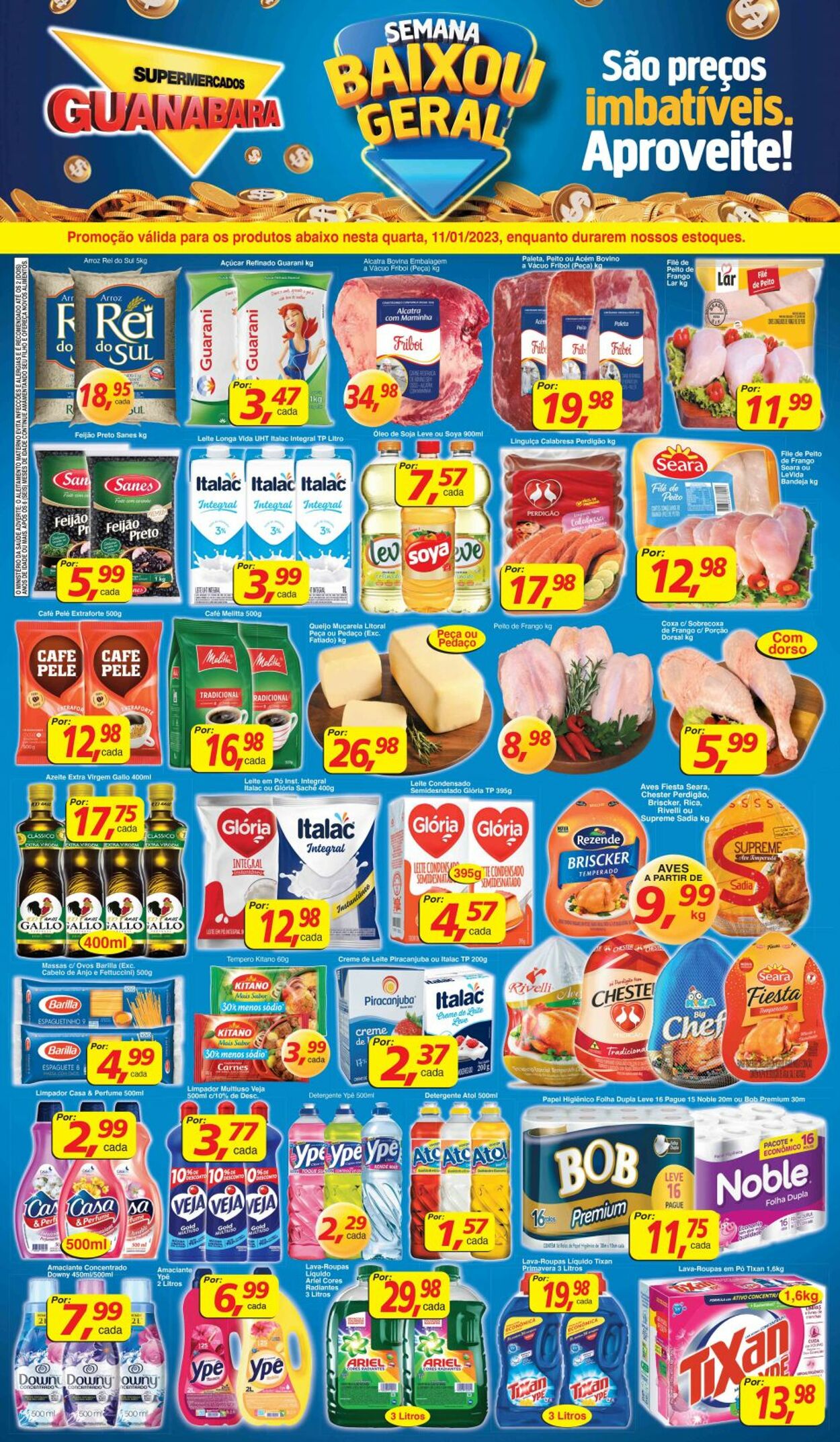 Folheto Supermercados Guanabara 11.01.2023-12.01.2023