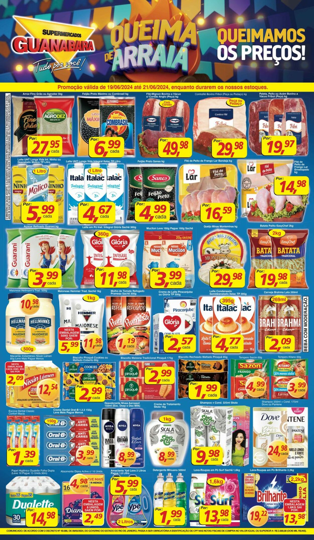 Folheto Supermercados Guanabara 19.06.2024 - 20.06.2024