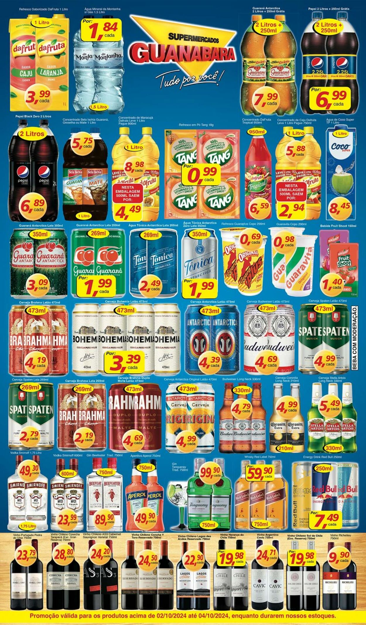 Folheto Supermercados Guanabara 02.10.2024 - 03.10.2024