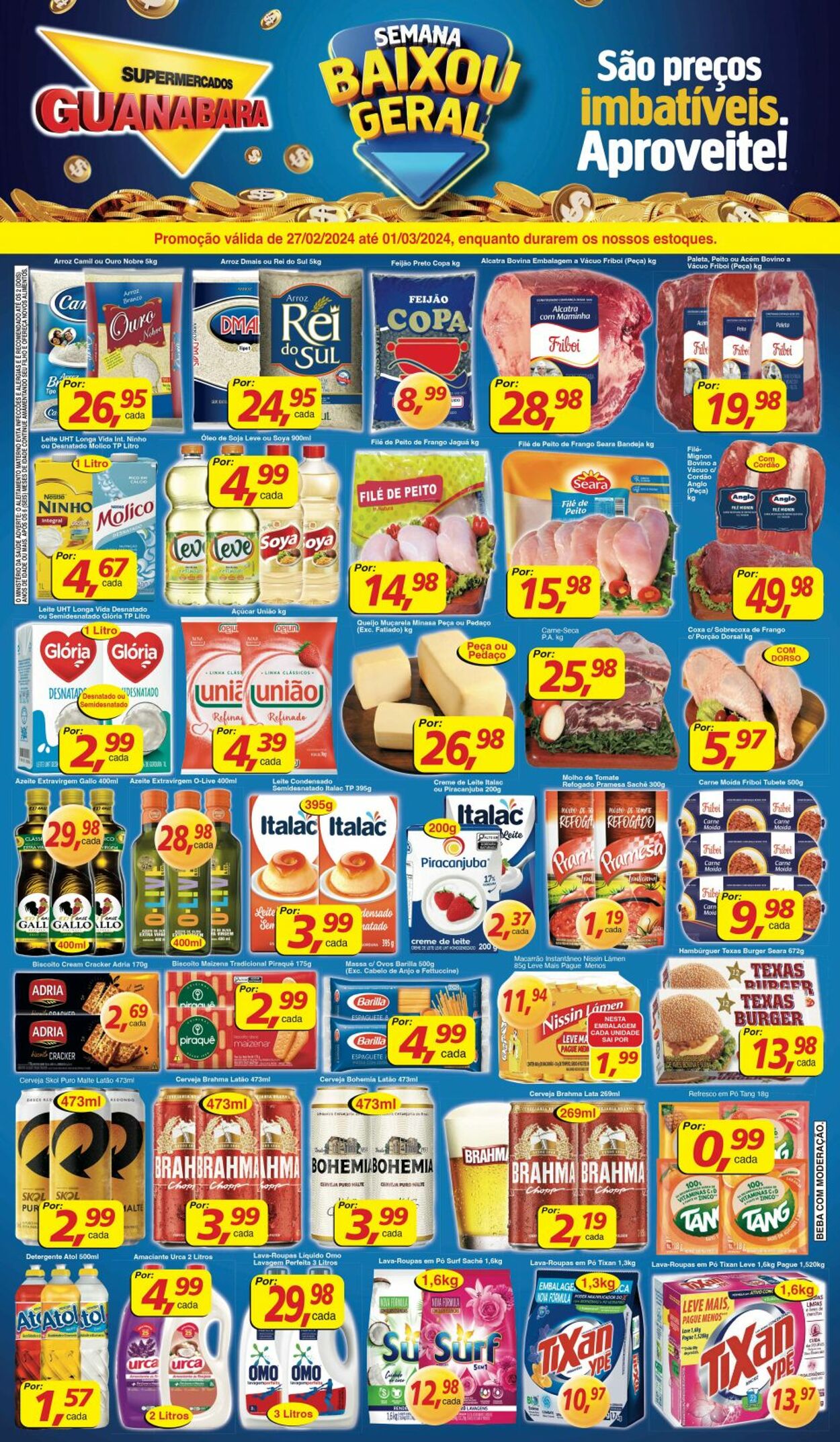 Folheto Supermercados Guanabara 27.02.2024 - 01.03.2024