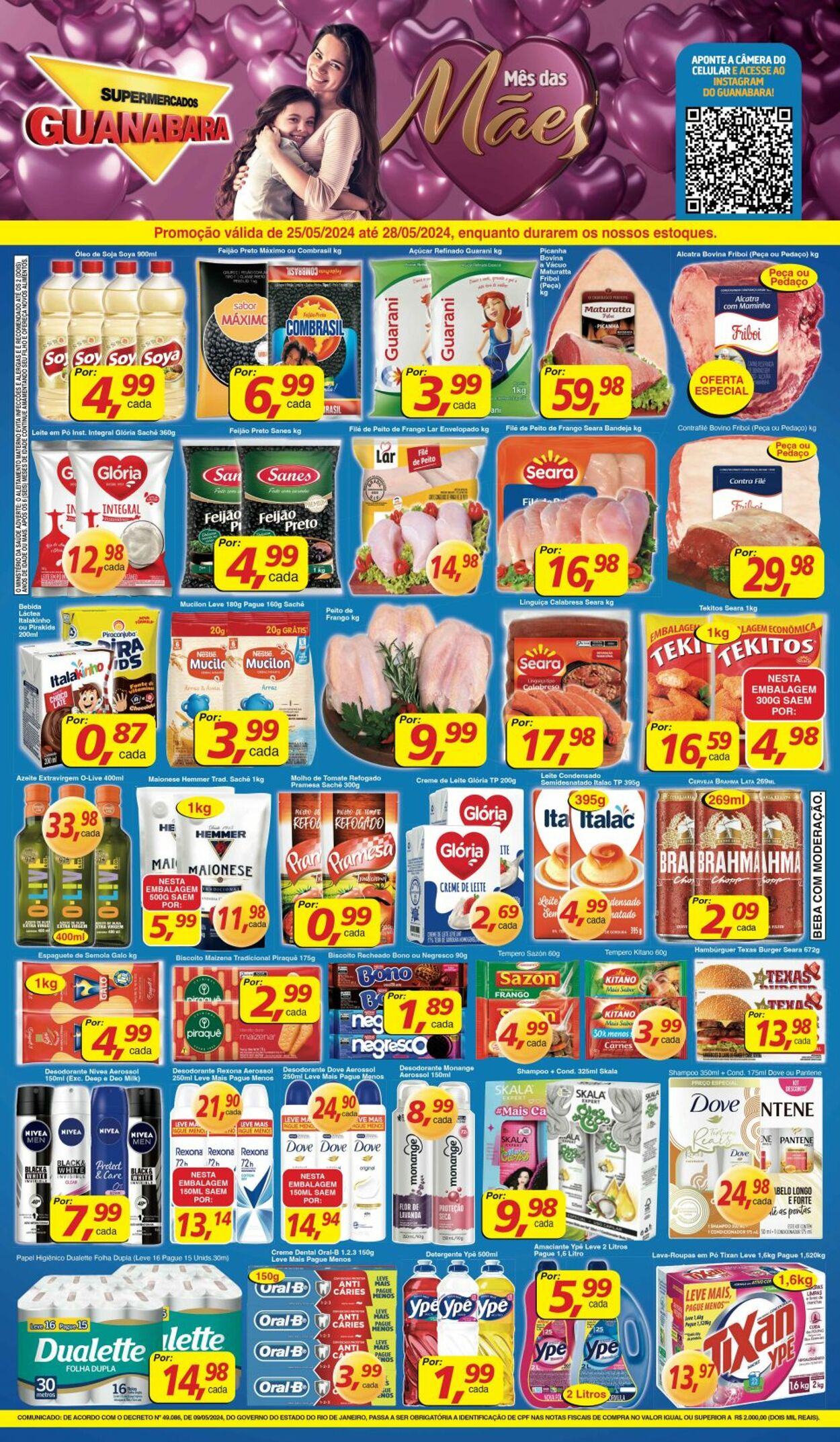 Folheto Supermercados Guanabara 25.05.2024 - 28.05.2024