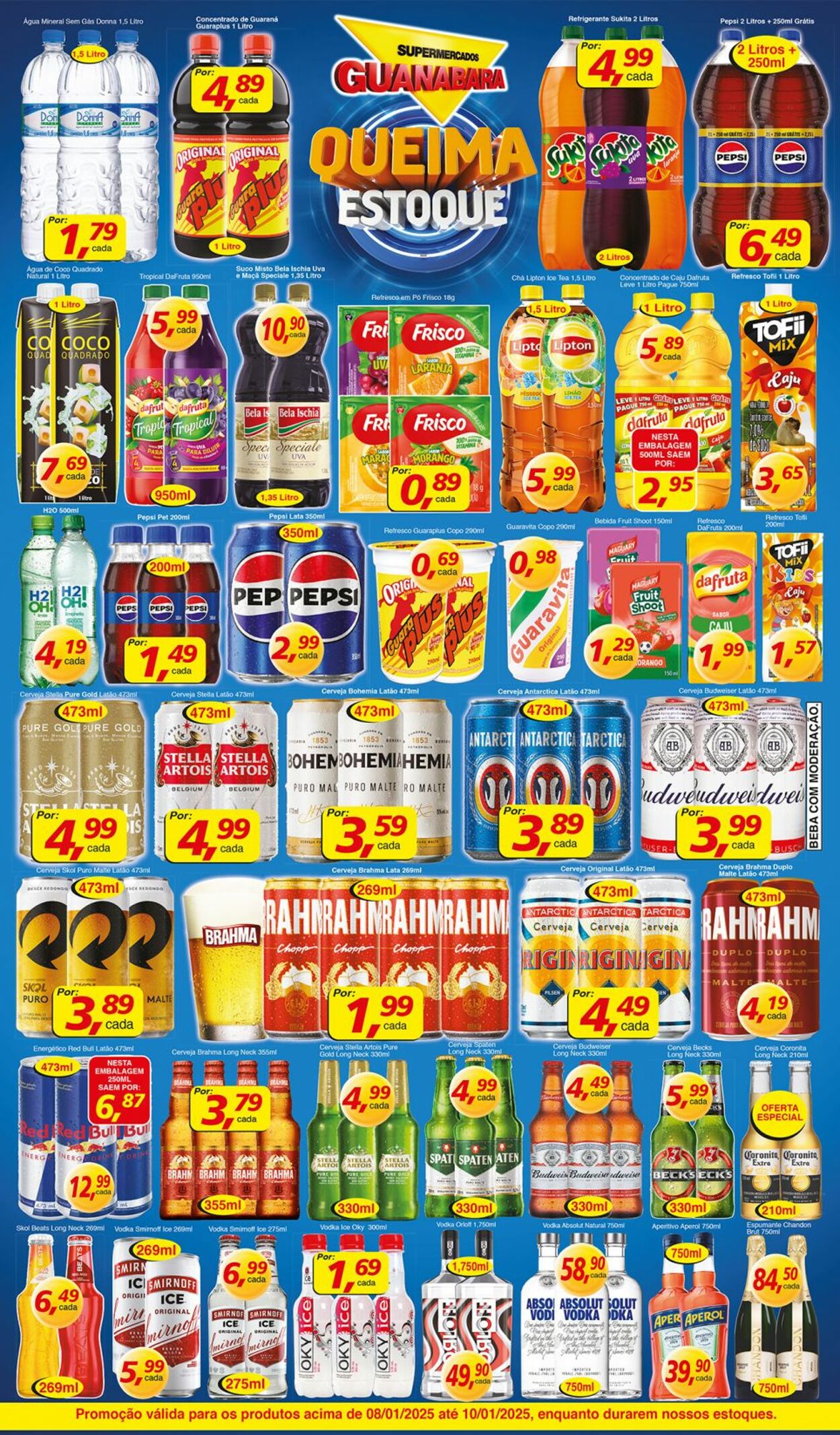 Folheto Supermercados Guanabara 08.01.2025 - 09.01.2025