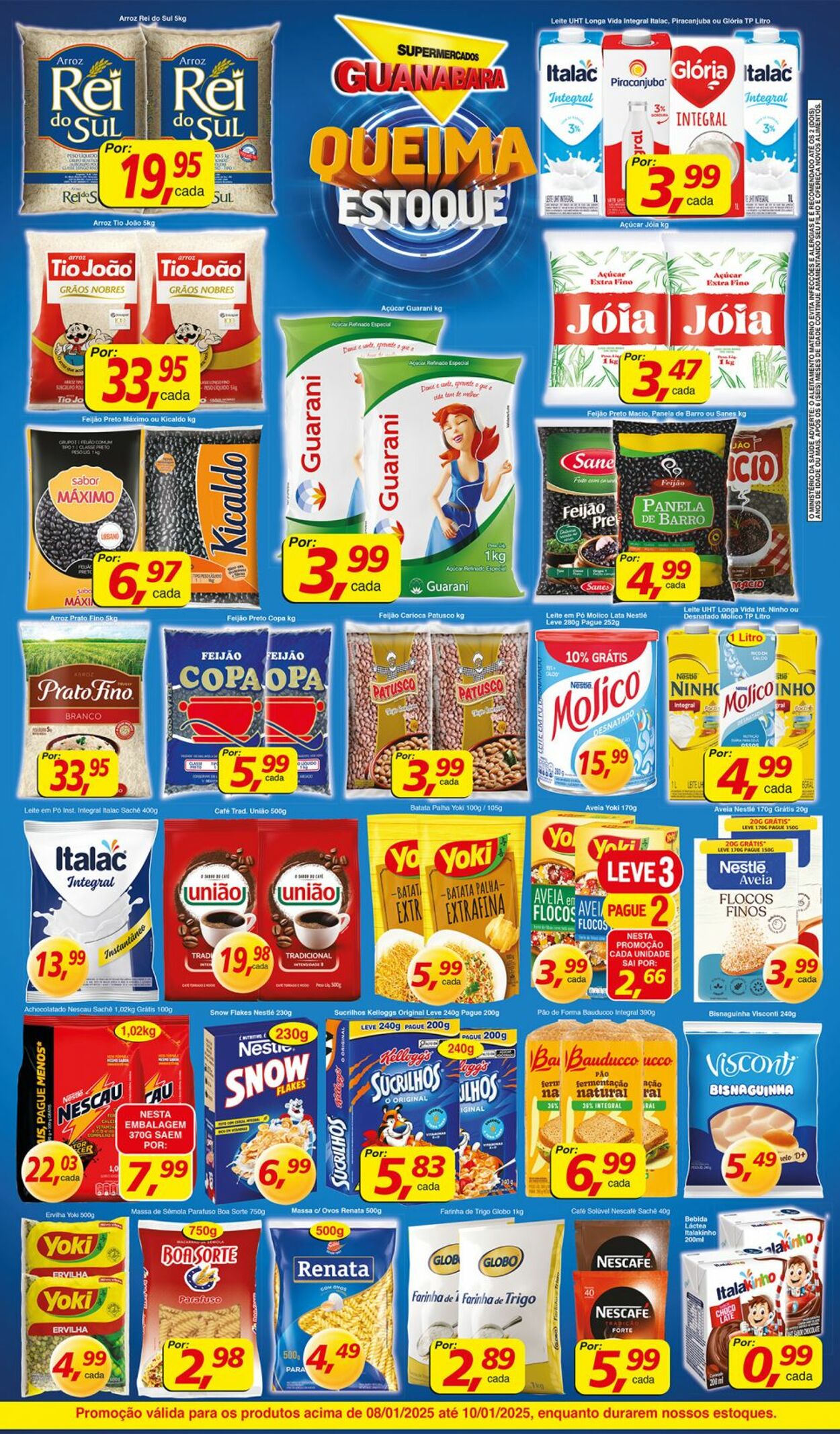 Folheto Supermercados Guanabara 08.01.2025 - 09.01.2025