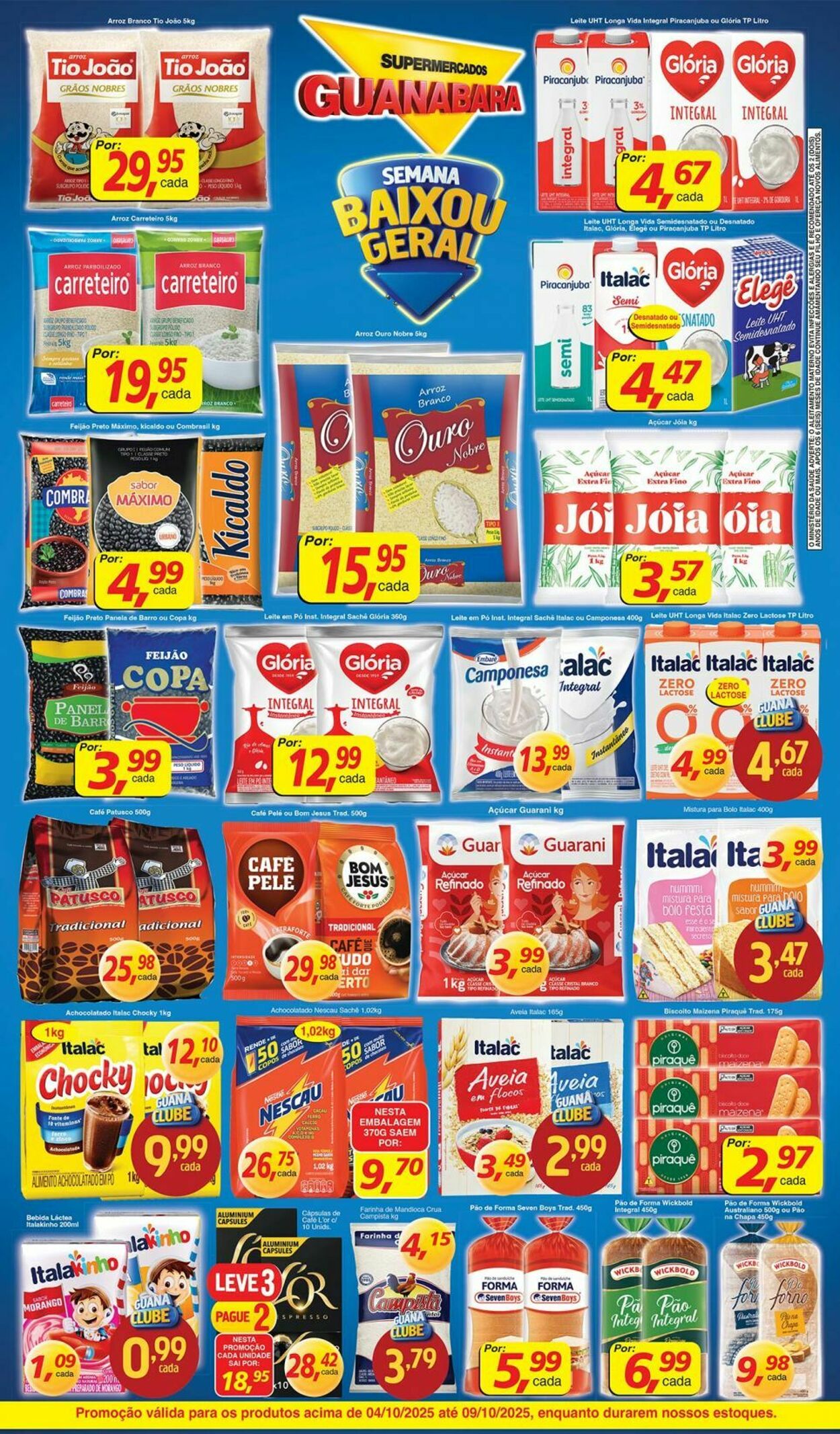 Folheto Supermercados Guanabara 04.10.2025 - 05.10.2025