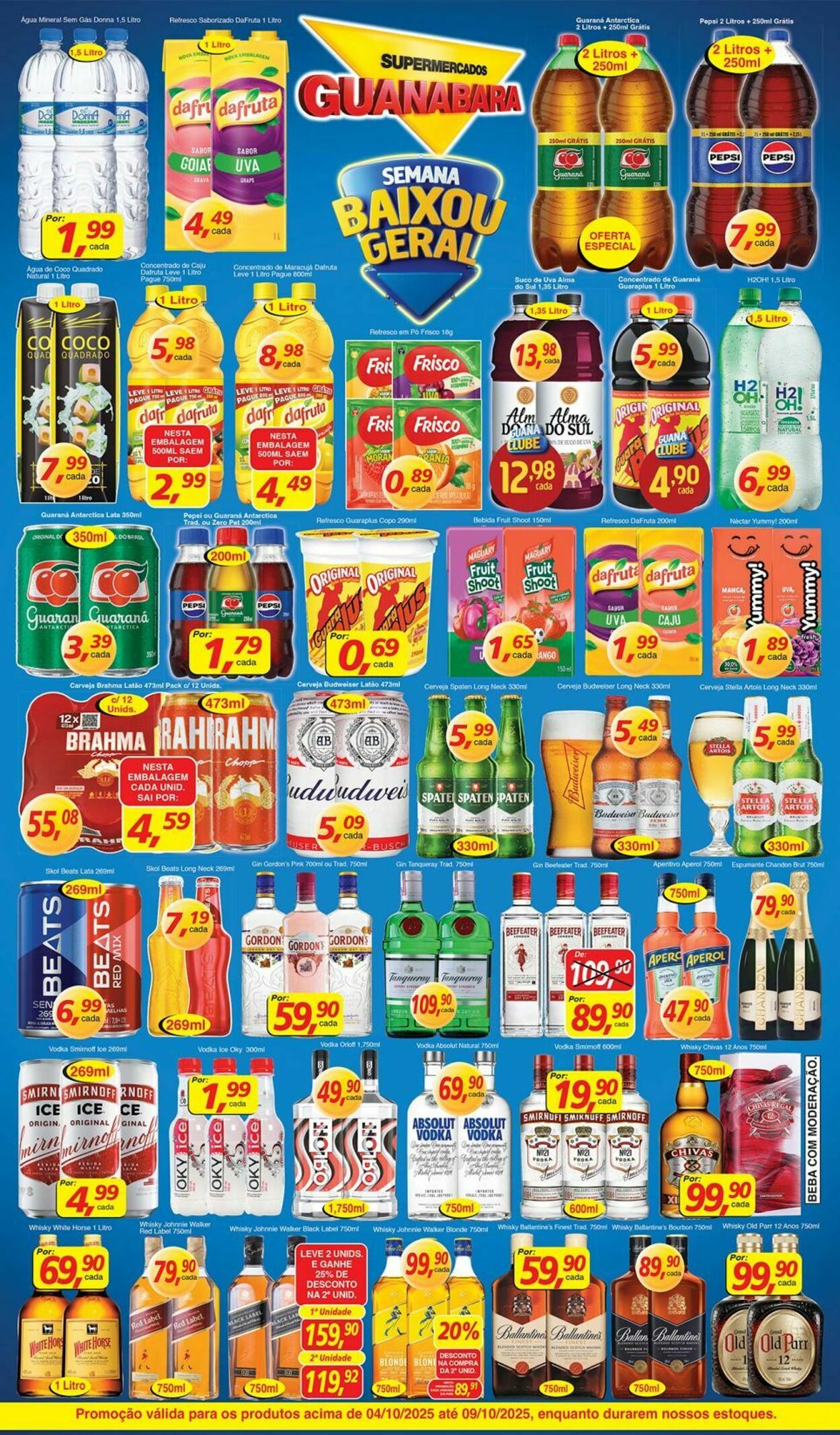 Folheto Supermercados Guanabara 04.10.2025 - 05.10.2025