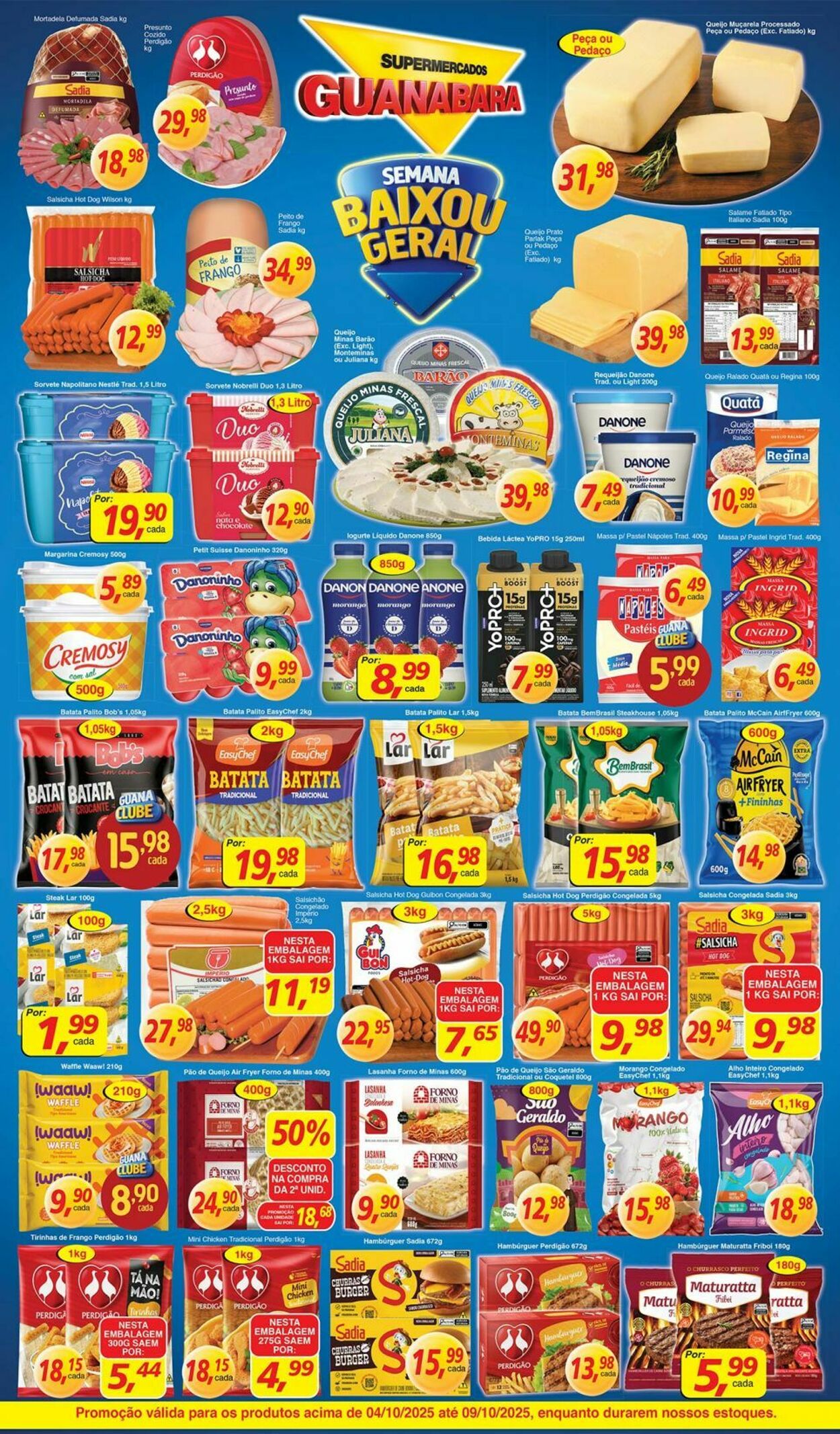 Folheto Supermercados Guanabara 04.10.2025 - 05.10.2025