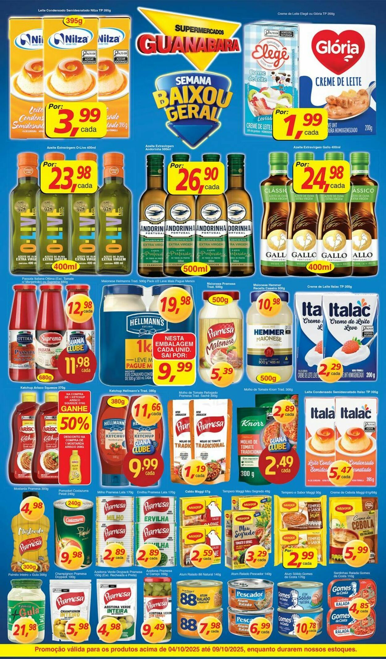 Folheto Supermercados Guanabara 04.10.2025 - 05.10.2025