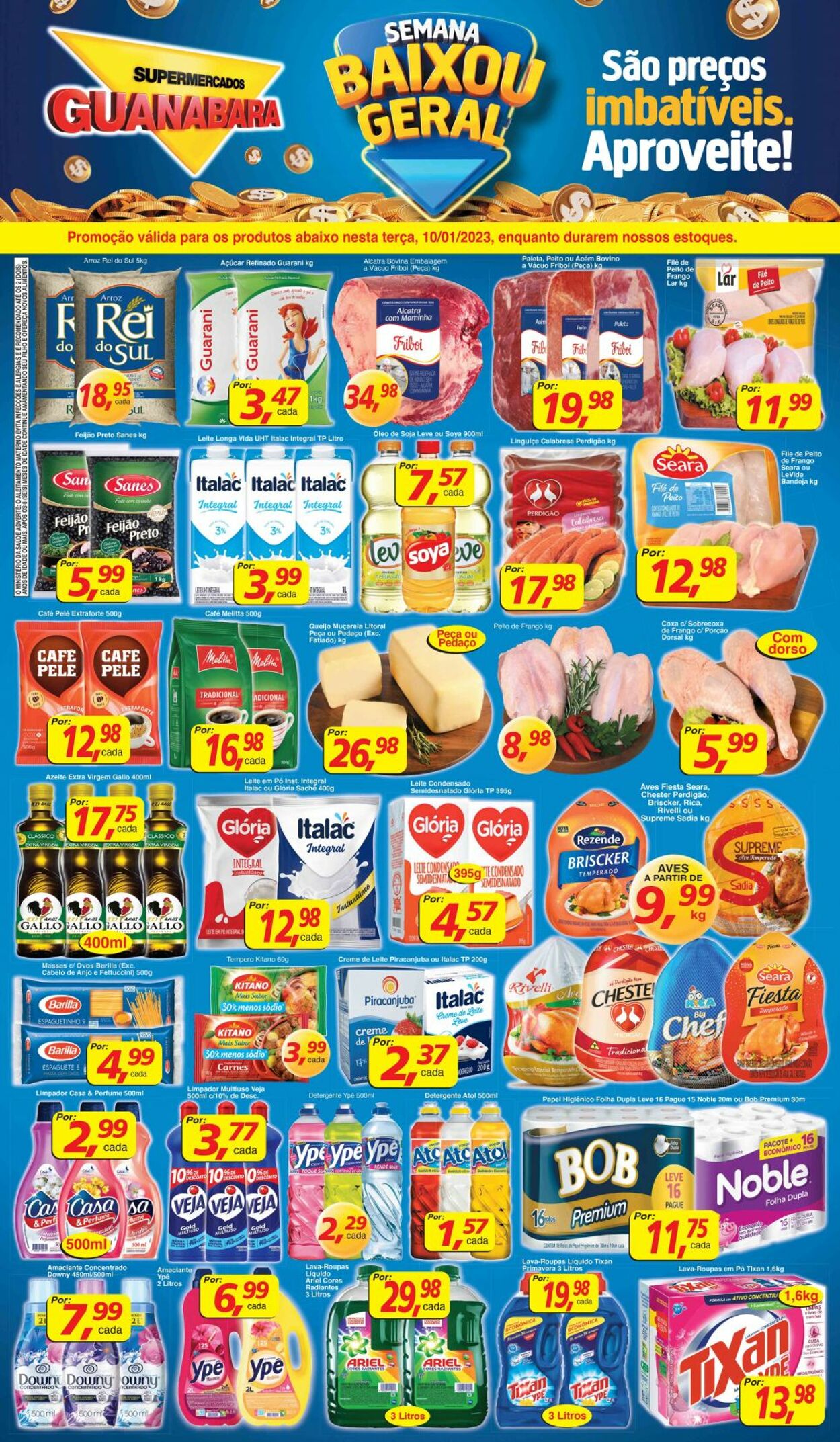 Folheto Supermercados Guanabara 10.01.2023-11.01.2023