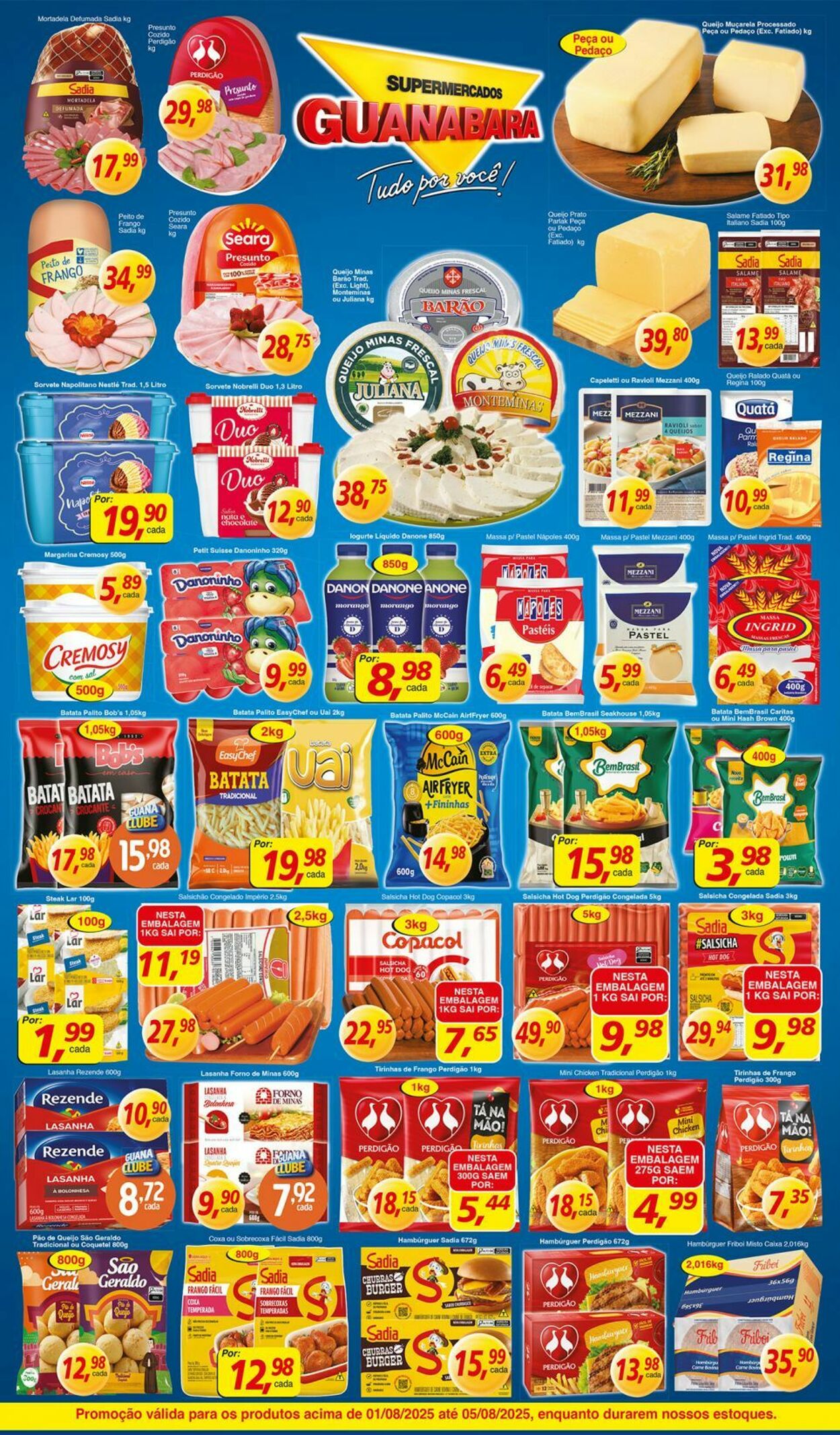 Folheto Supermercados Guanabara 01.08.2025 - 02.08.2025
