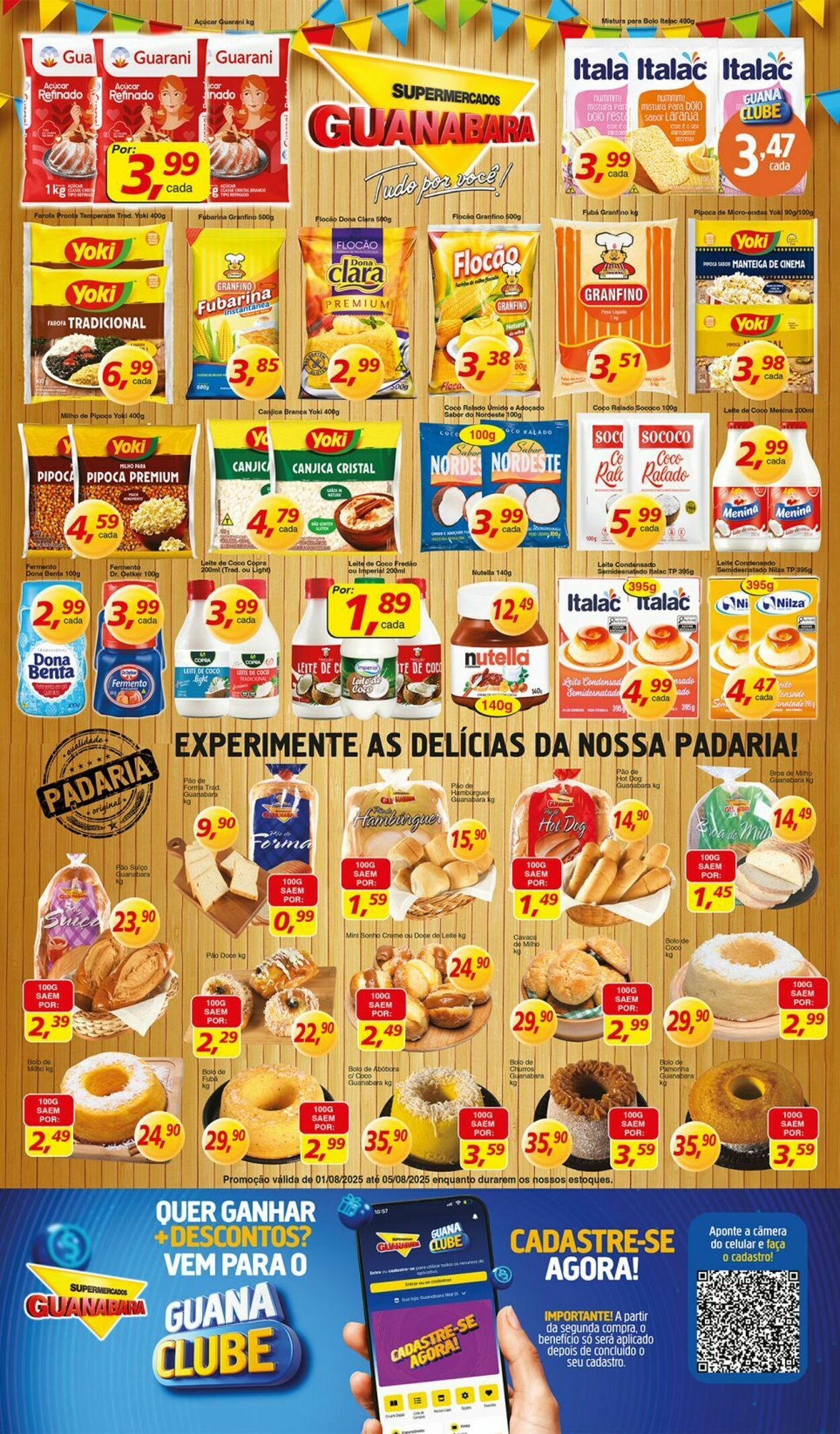 Folheto Supermercados Guanabara 01.08.2025 - 02.08.2025