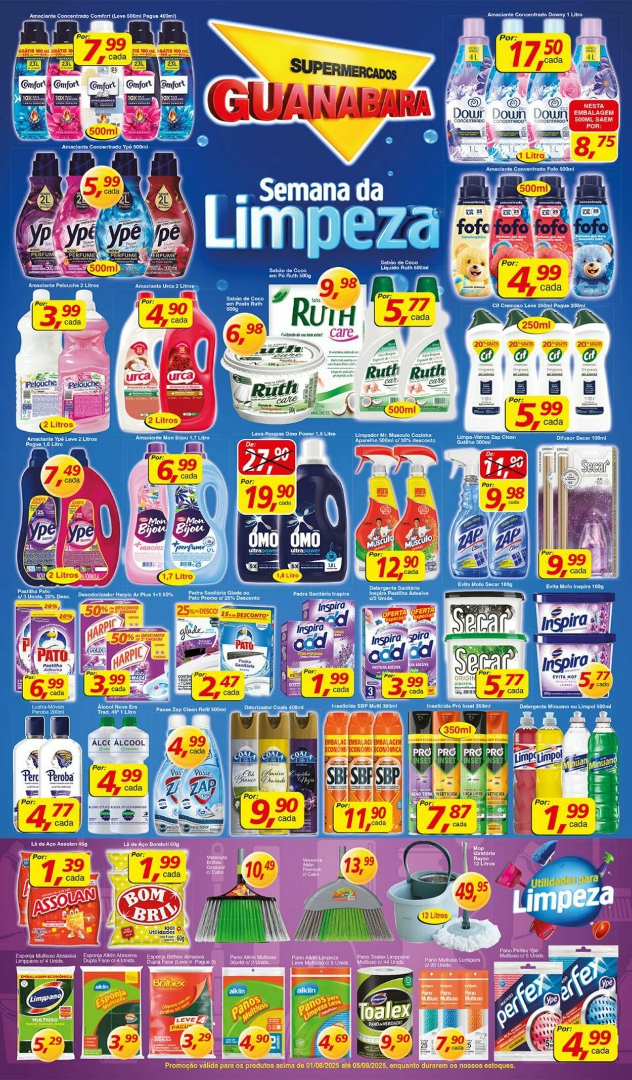 Folheto Supermercados Guanabara 01.08.2025 - 02.08.2025