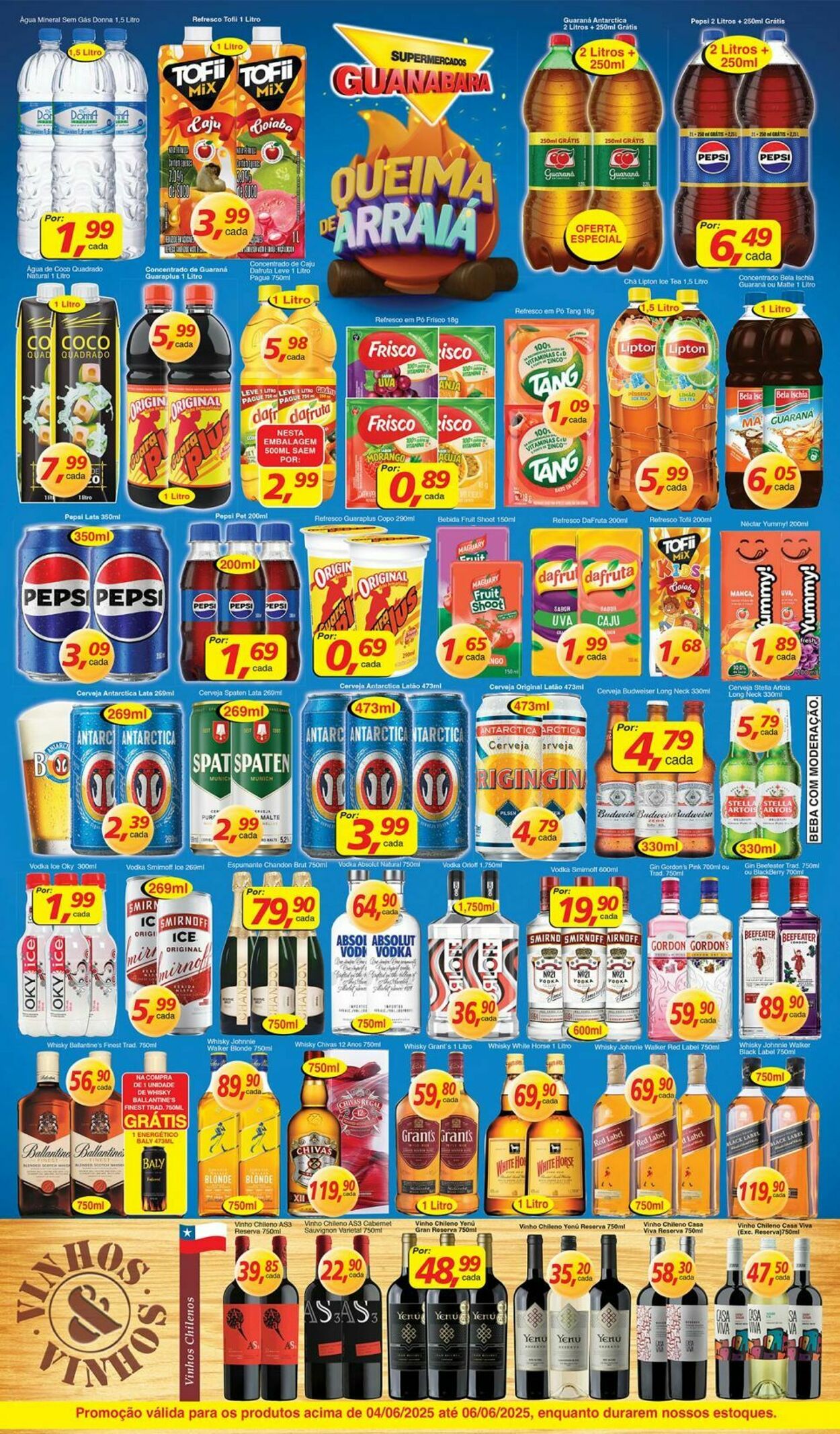 Folheto Supermercados Guanabara 04.06.2025 - 05.06.2025