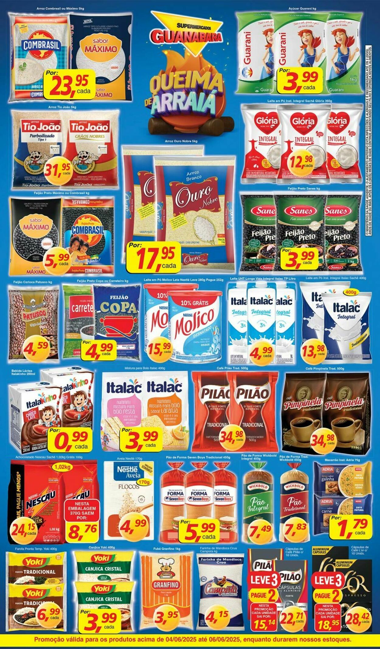 Folheto Supermercados Guanabara 04.06.2025 - 05.06.2025