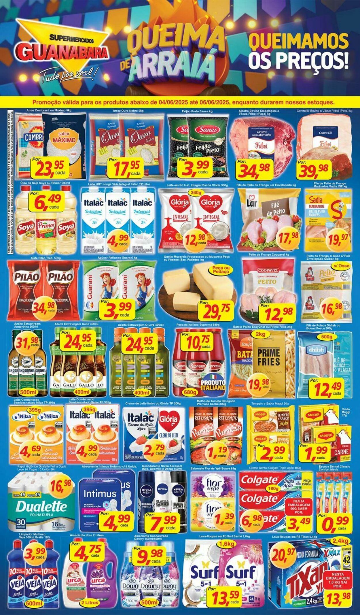 Folheto Supermercados Guanabara 04.06.2025 - 05.06.2025