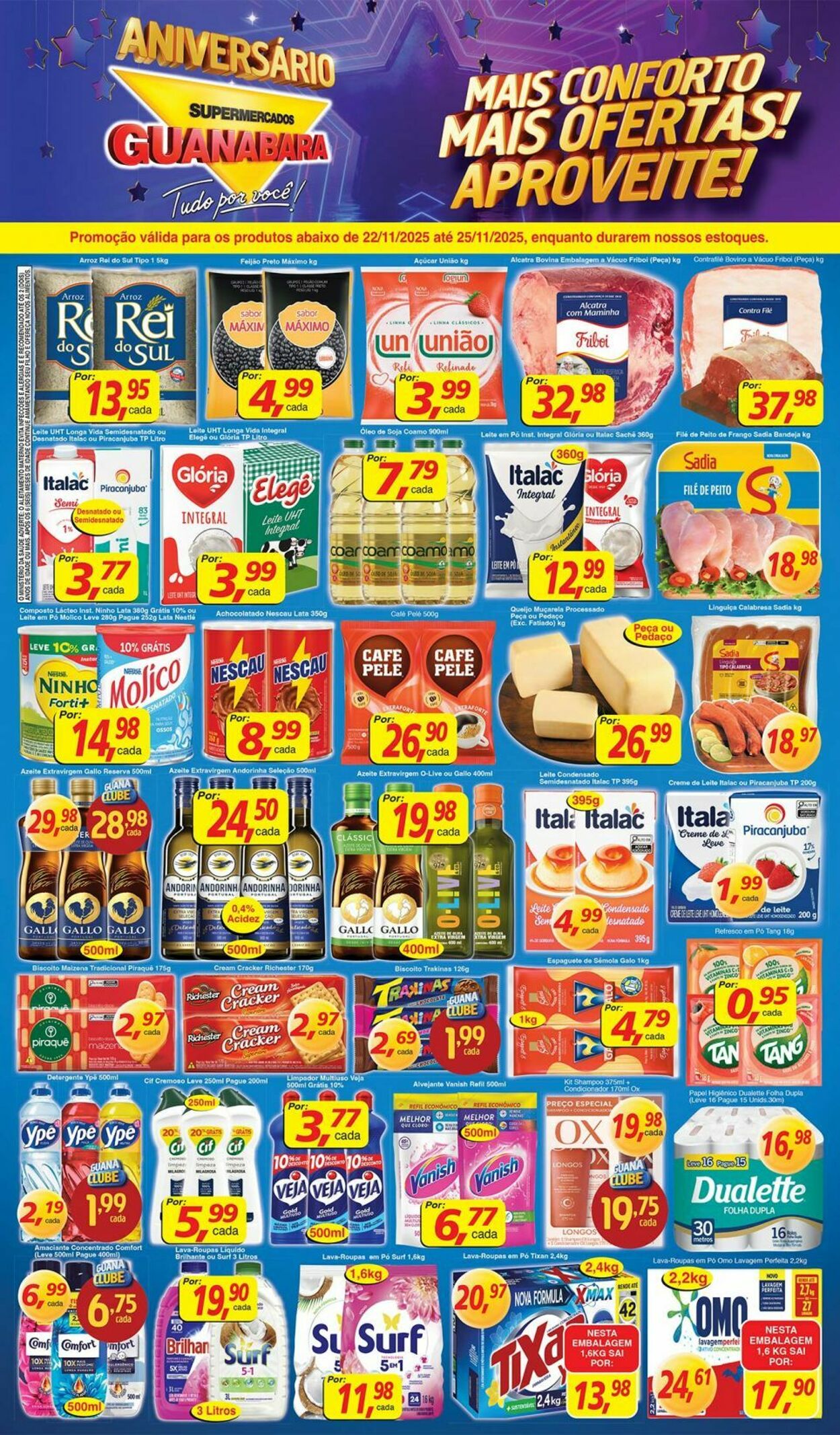 Folheto Supermercados Guanabara 22.11.2025 - 23.11.2025