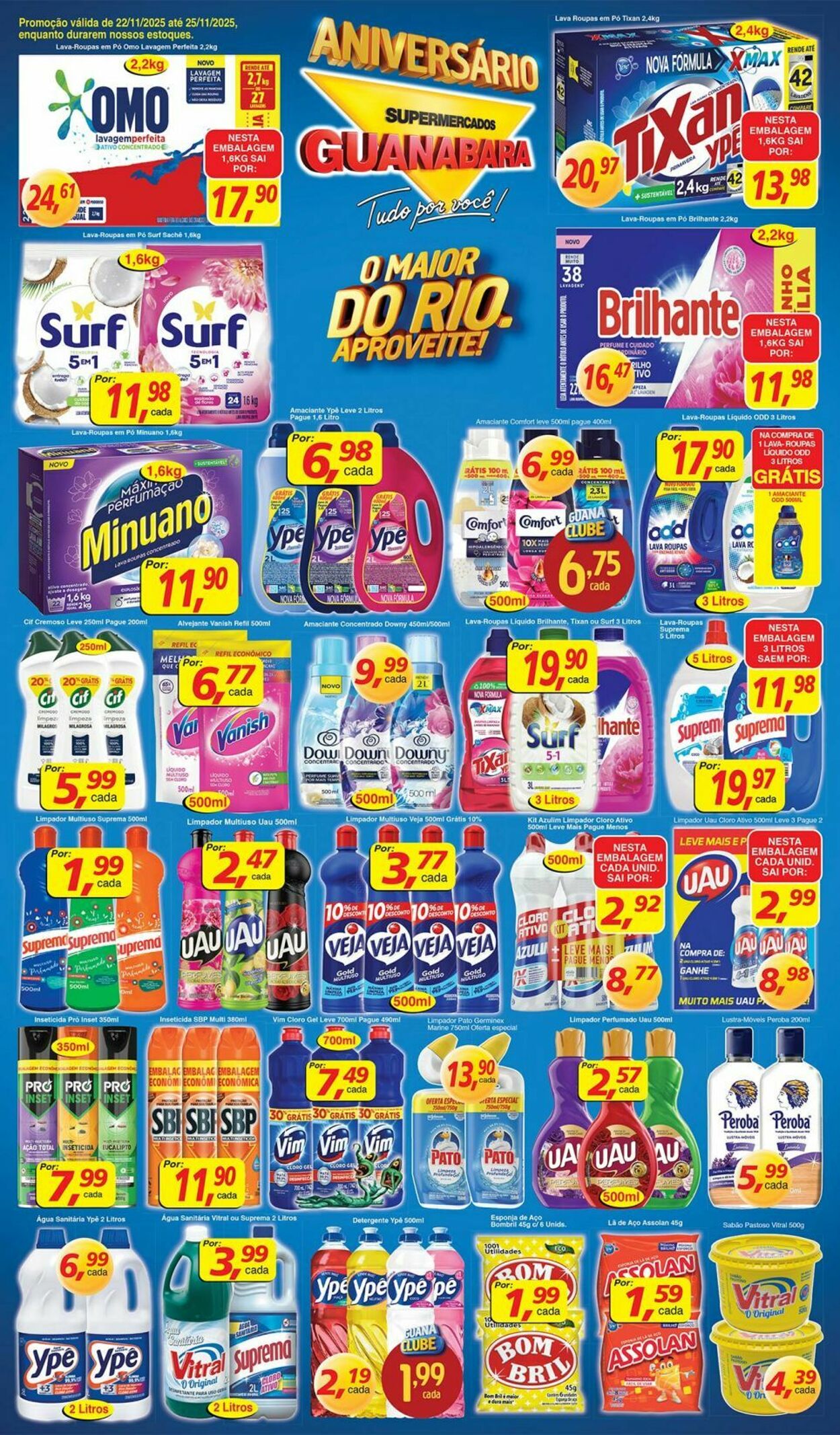 Folheto Supermercados Guanabara 22.11.2025 - 23.11.2025