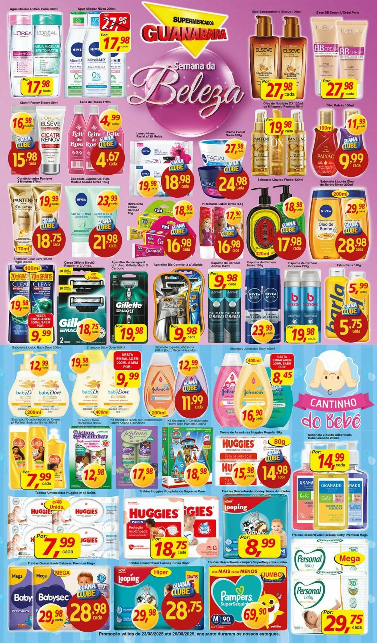 Folheto Supermercados Guanabara 23.08.2025 - 24.08.2025