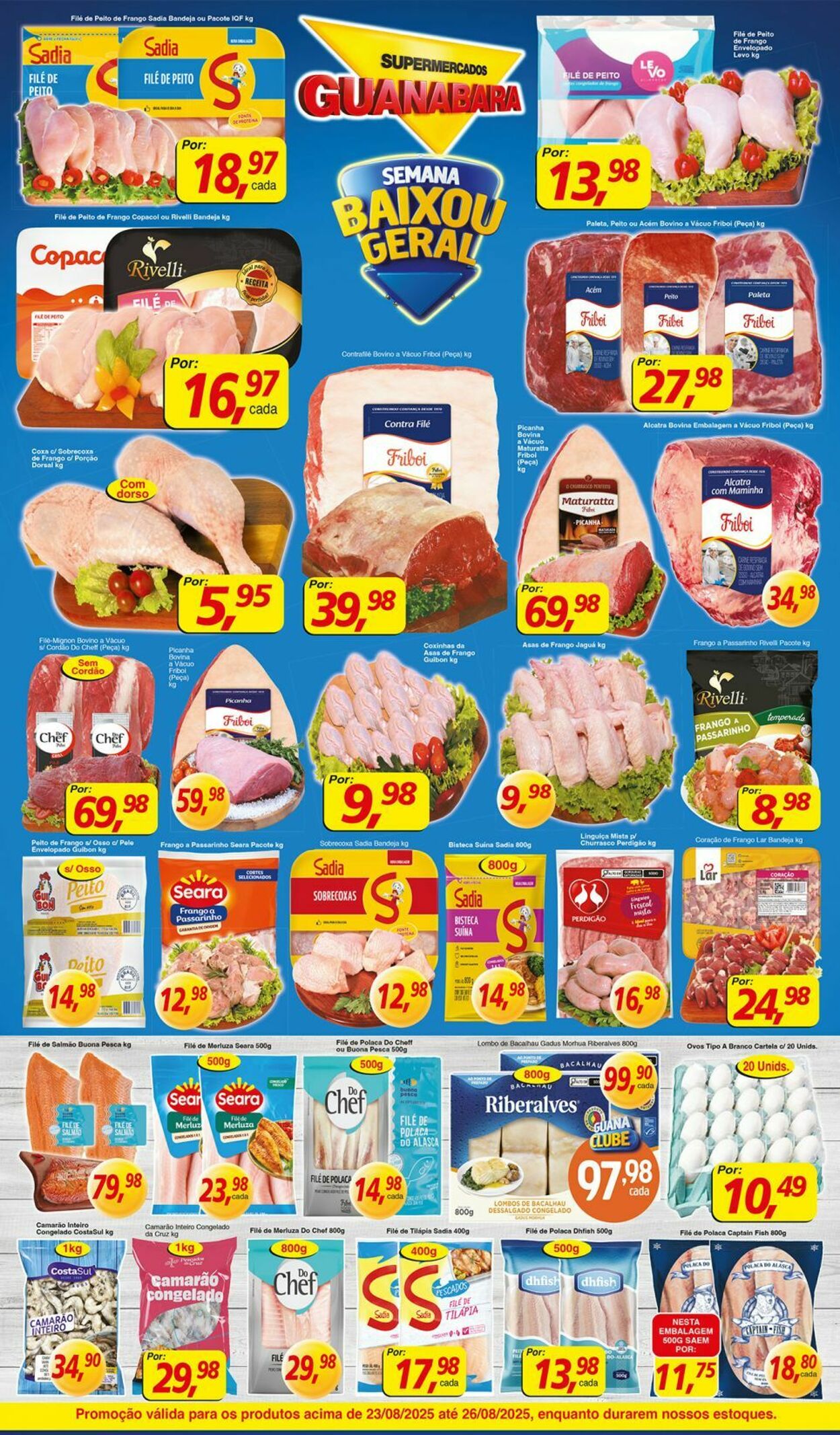 Folheto Supermercados Guanabara 23.08.2025 - 24.08.2025