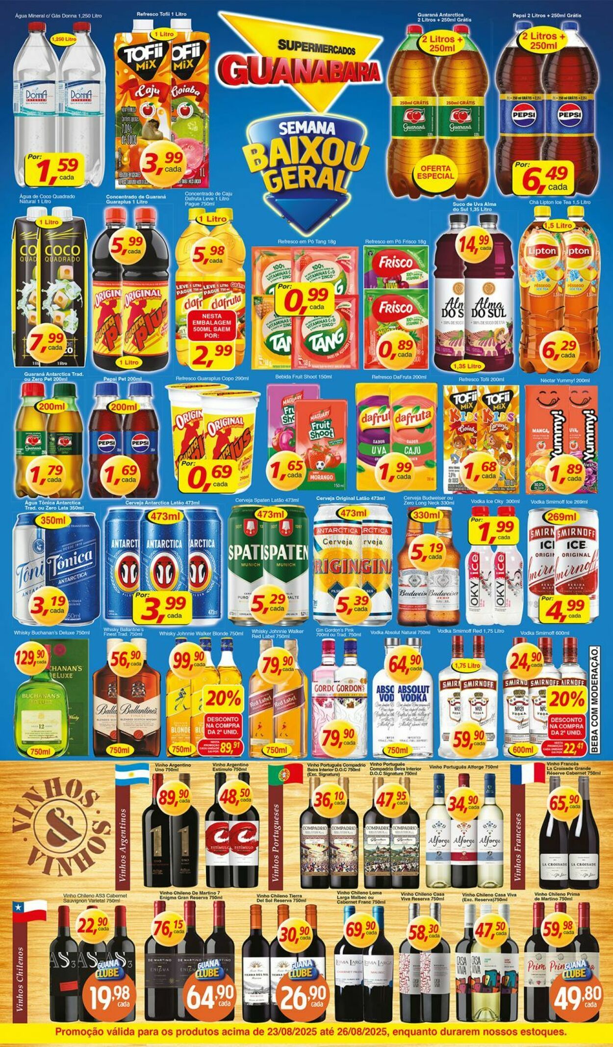 Folheto Supermercados Guanabara 23.08.2025 - 24.08.2025