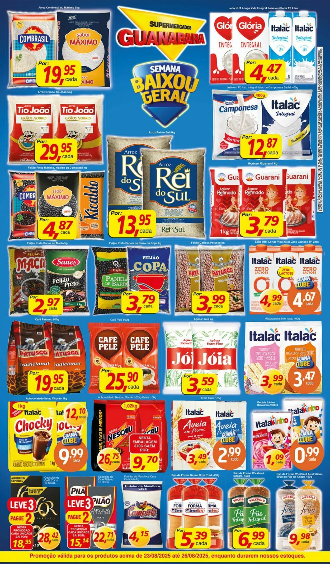 Folheto Supermercados Guanabara 23.08.2025 - 24.08.2025