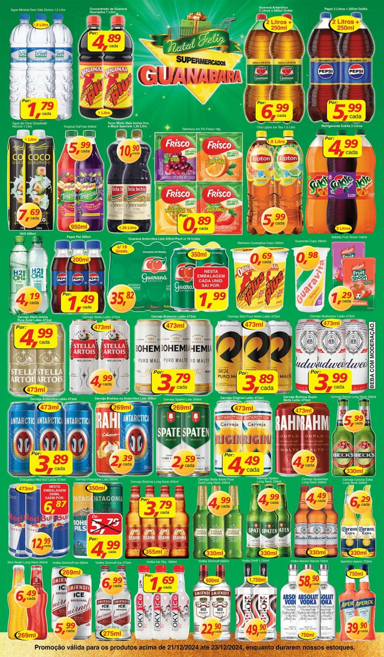 Folheto Supermercados Guanabara 21.12.2024 - 22.12.2024