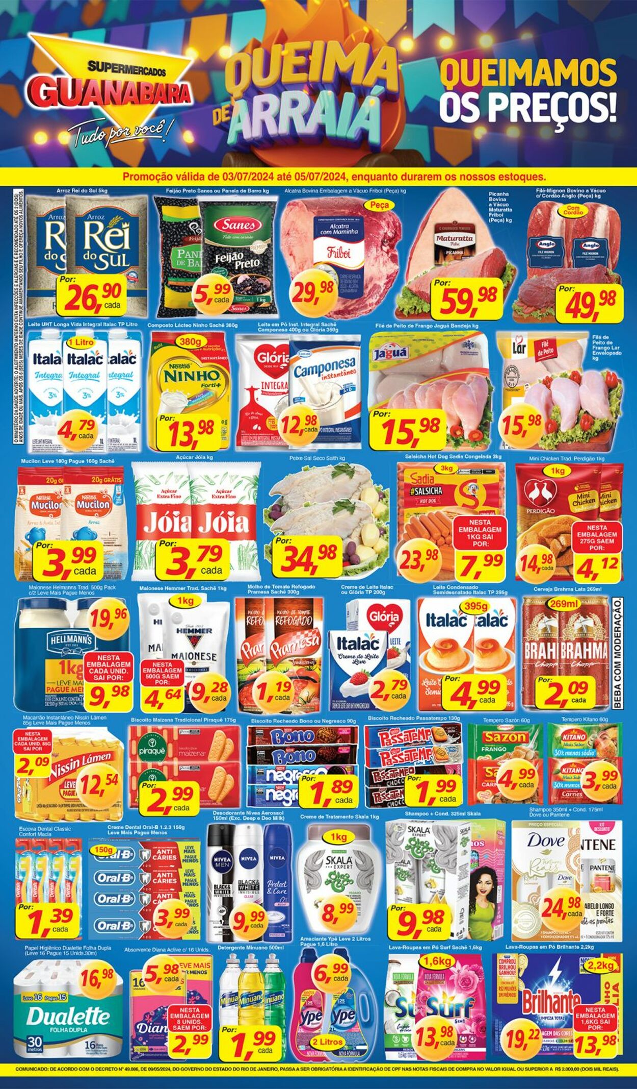 Folheto Supermercados Guanabara - Encarte — Supermercados Guanabara 3 jul, 2024 - 4 jul, 2024
