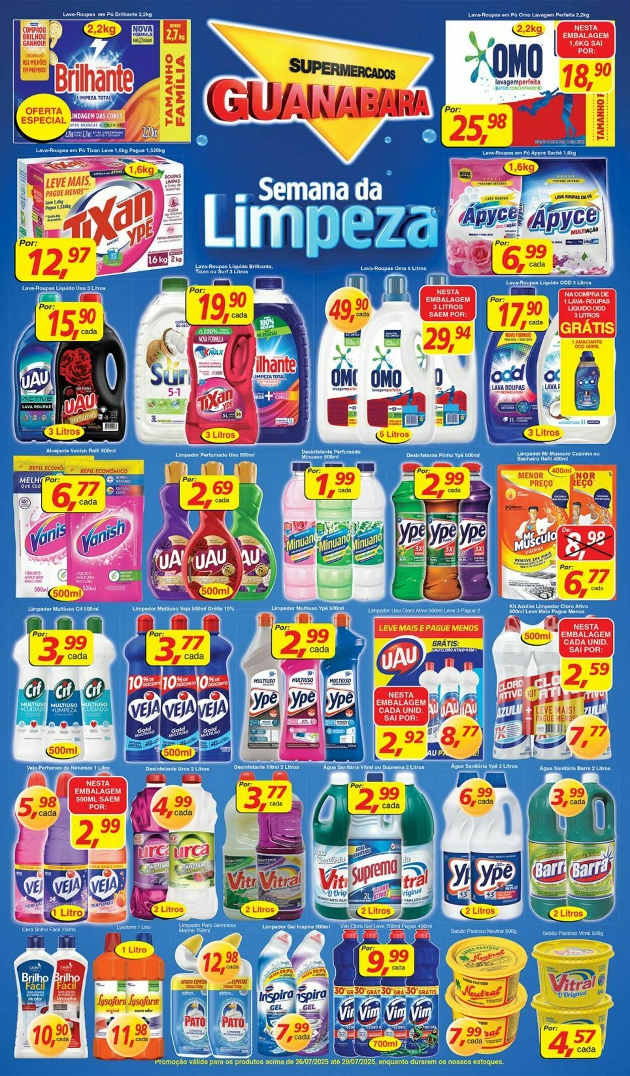 Folheto Supermercados Guanabara 26.07.2025 - 27.07.2025