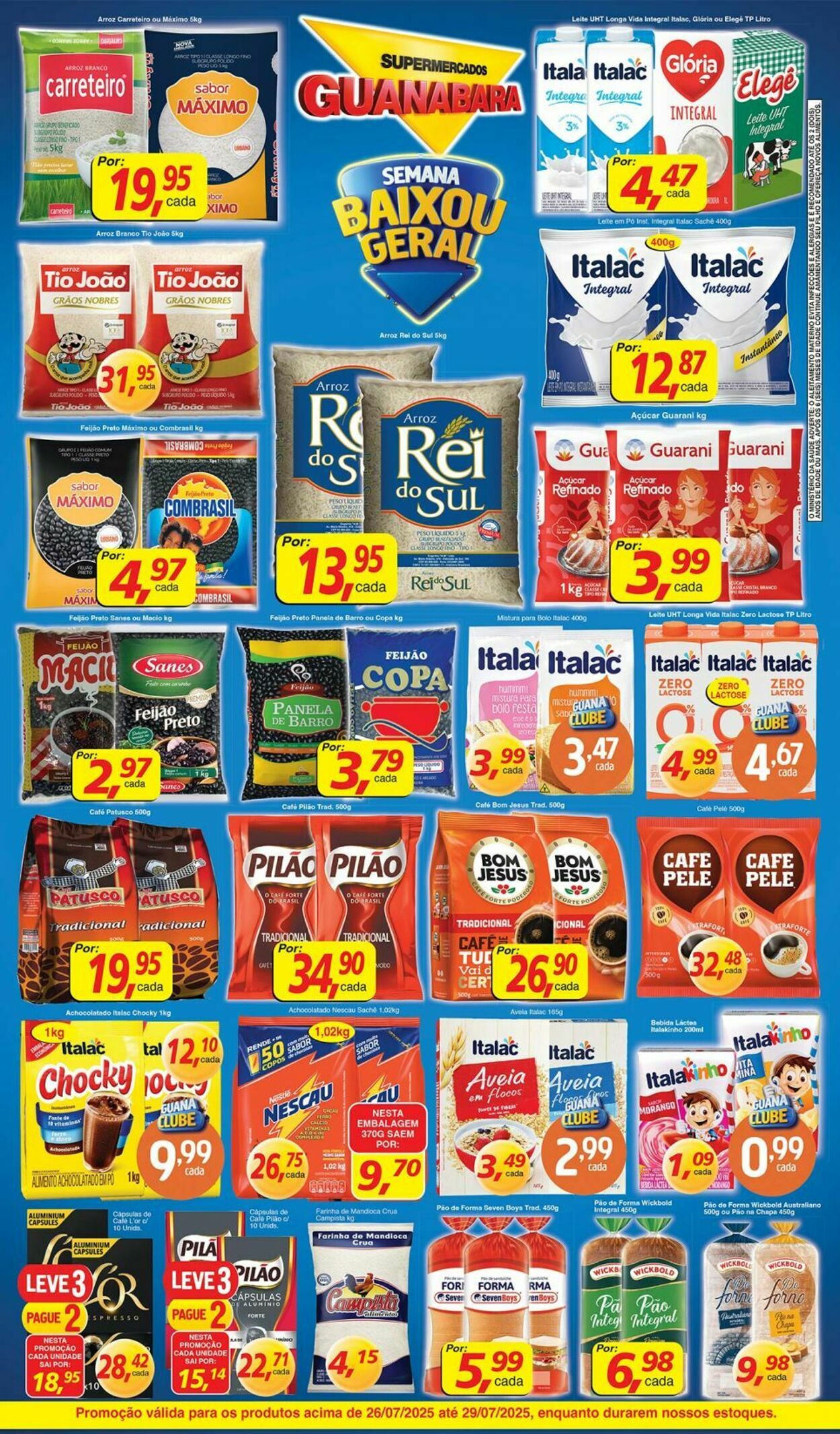 Folheto Supermercados Guanabara 26.07.2025 - 27.07.2025