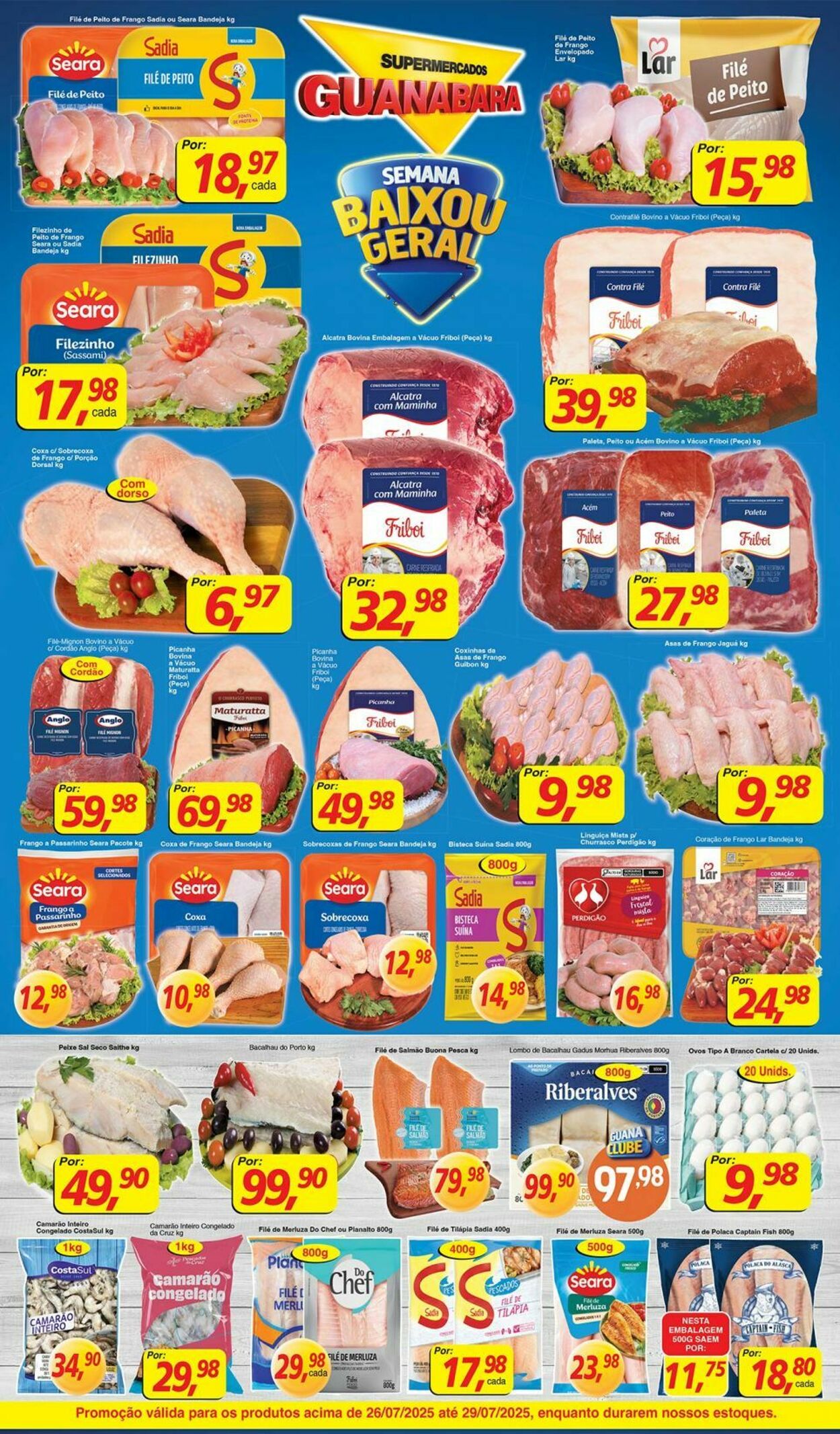 Folheto Supermercados Guanabara 26.07.2025 - 27.07.2025