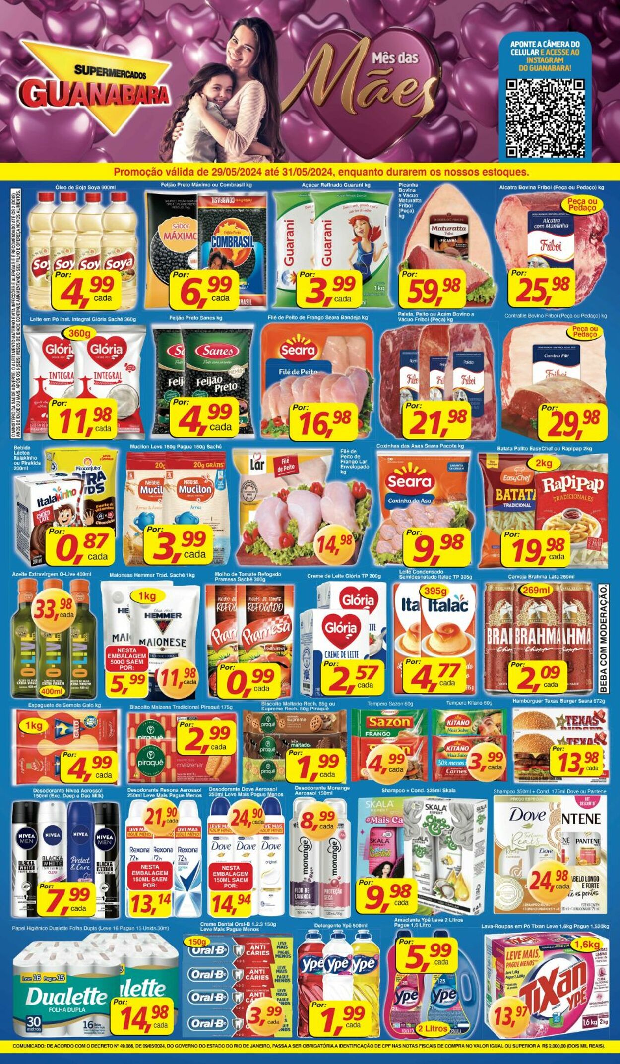 Folheto Supermercados Guanabara 29.05.2024 - 30.05.2024