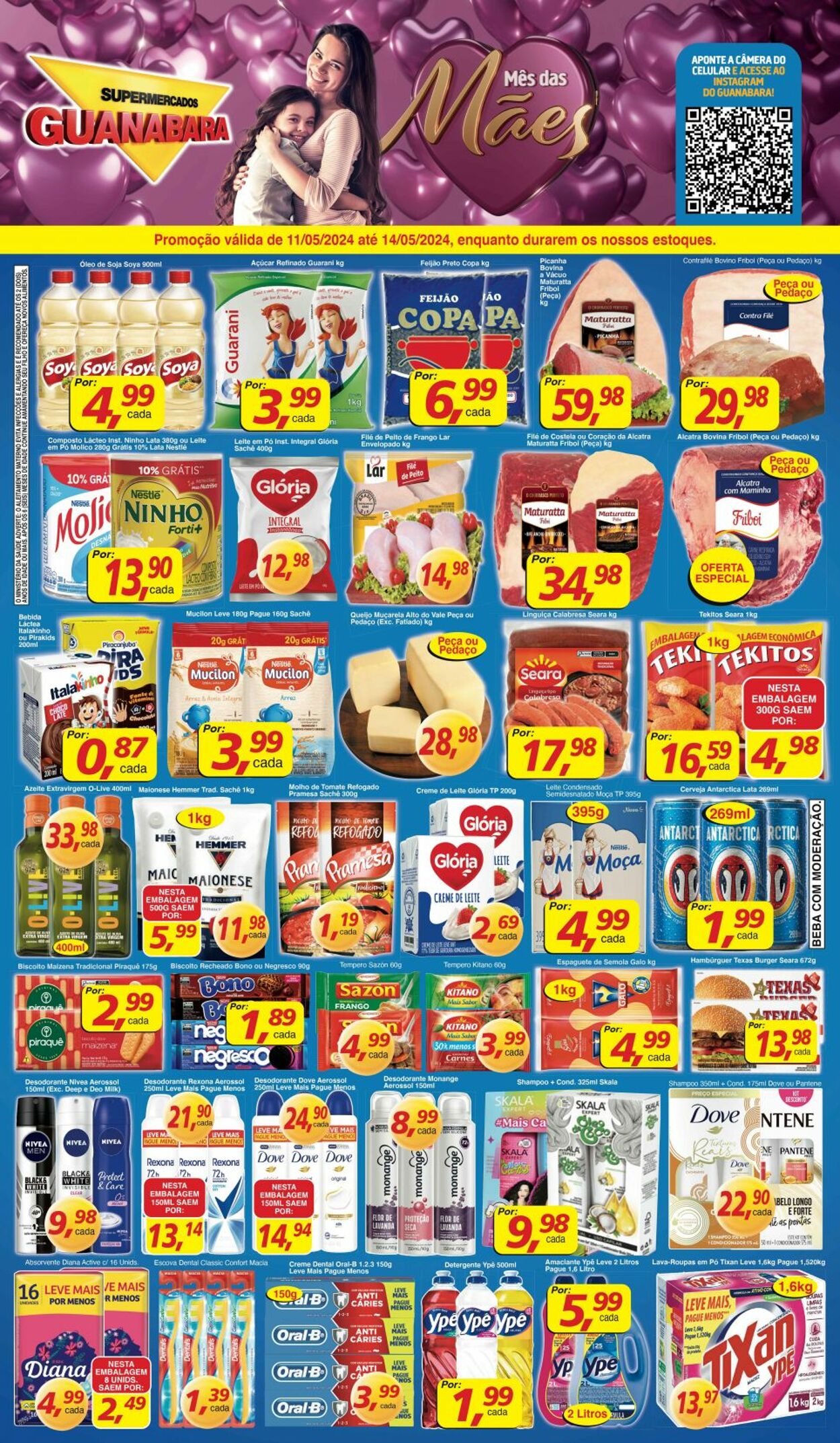 Folheto Supermercados Guanabara - Encarte — Supermercados Guanabara 11 mai, 2024 - 14 mai, 2024