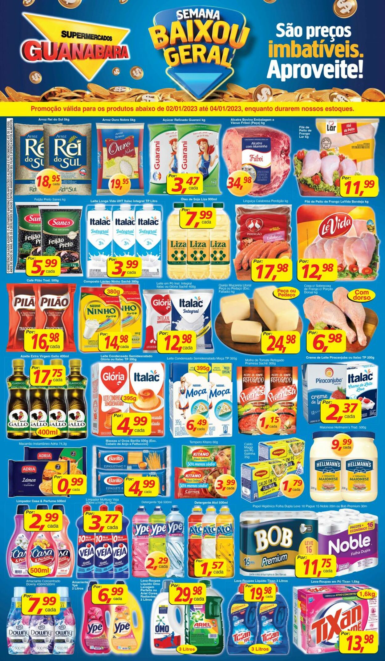 Folheto Supermercados Guanabara 02.01.2023-04.01.2023