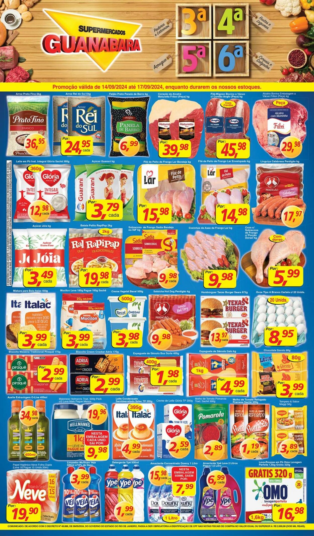 Folheto Supermercados Guanabara 14.09.2024 - 15.09.2024