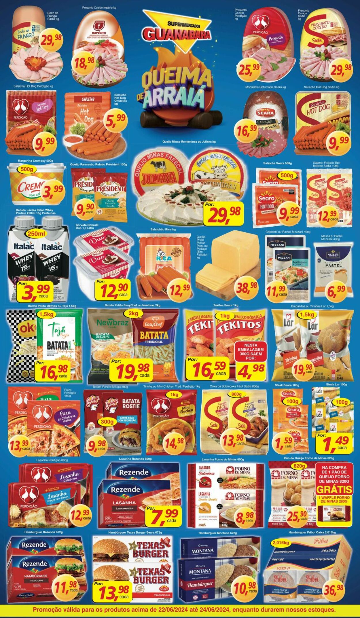 Folheto Supermercados Guanabara 22.06.2024 - 23.06.2024