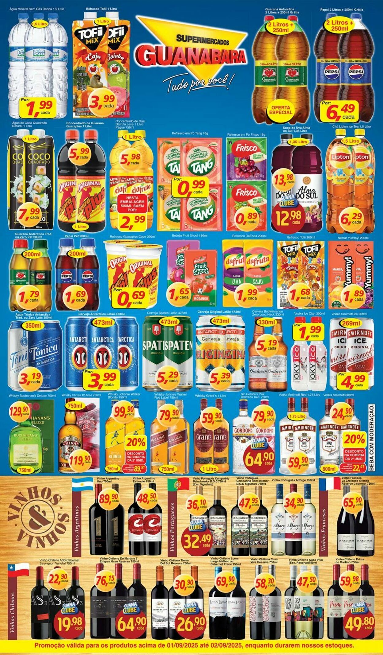 Folheto Supermercados Guanabara 01.09.2025 - 02.09.2025