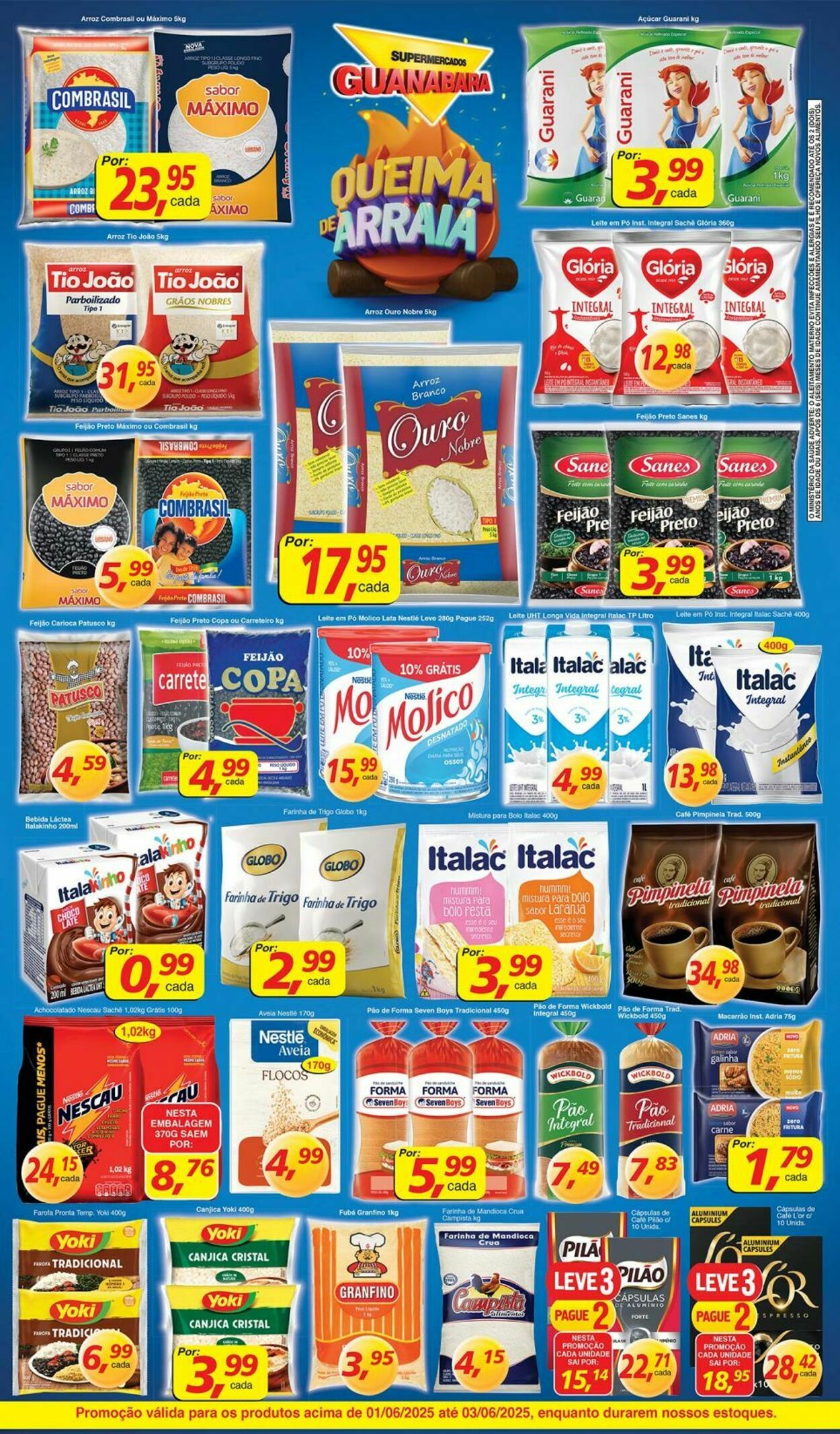 Folheto Supermercados Guanabara 01.06.2025 - 02.06.2025