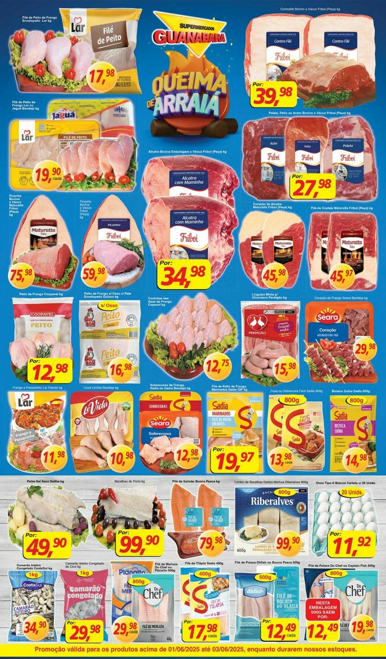 Folheto Supermercados Guanabara 01.06.2025 - 02.06.2025
