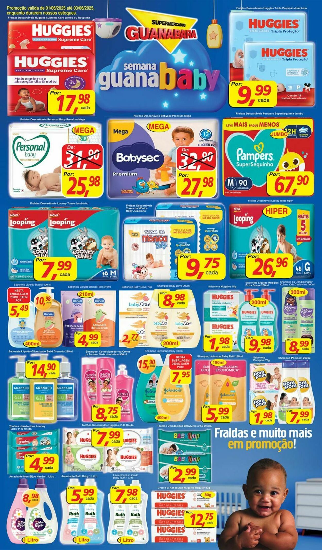 Folheto Supermercados Guanabara 01.06.2025 - 02.06.2025